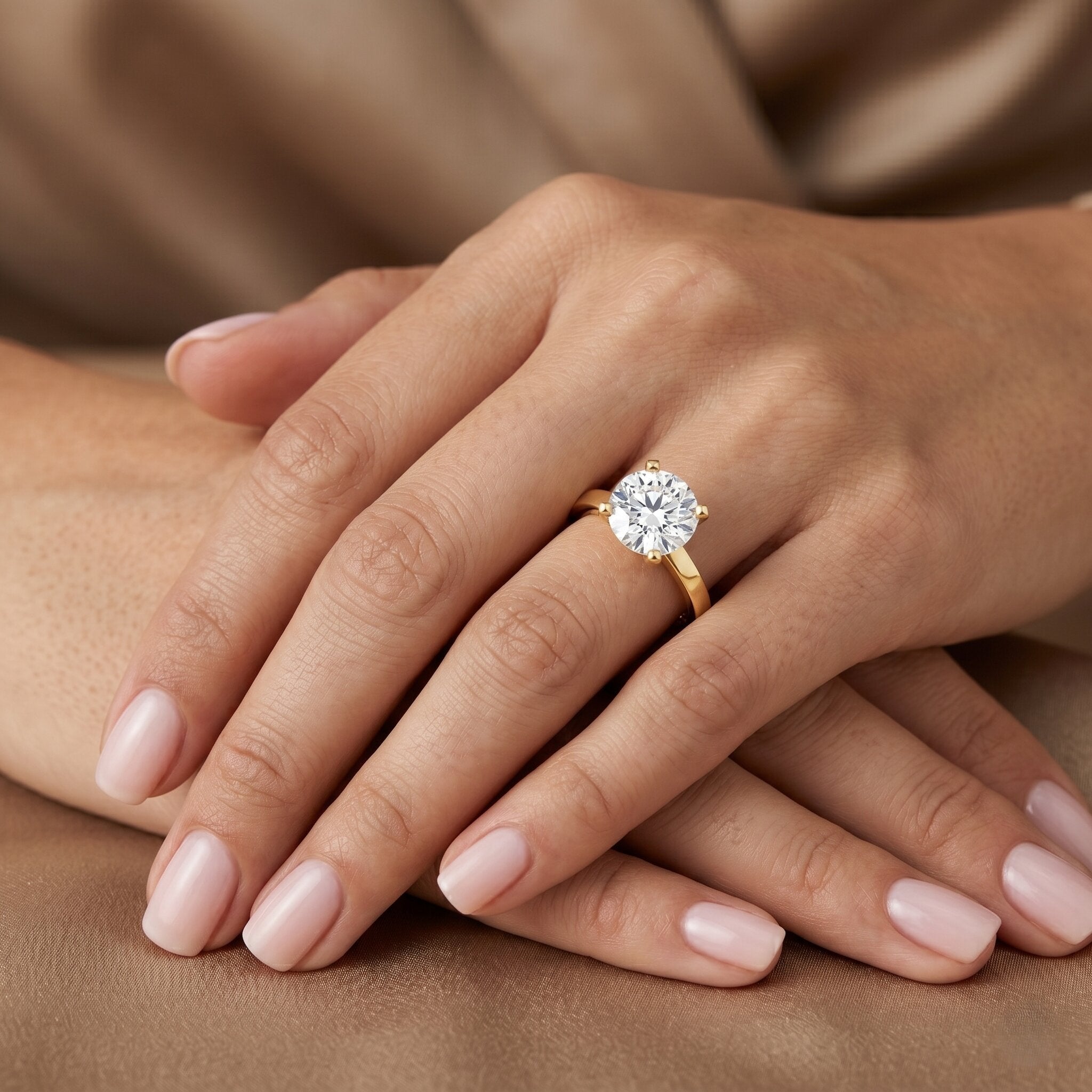 4 CT IGI Certified Lab Diamond Timeless Engagement Ring - Overture Gifts