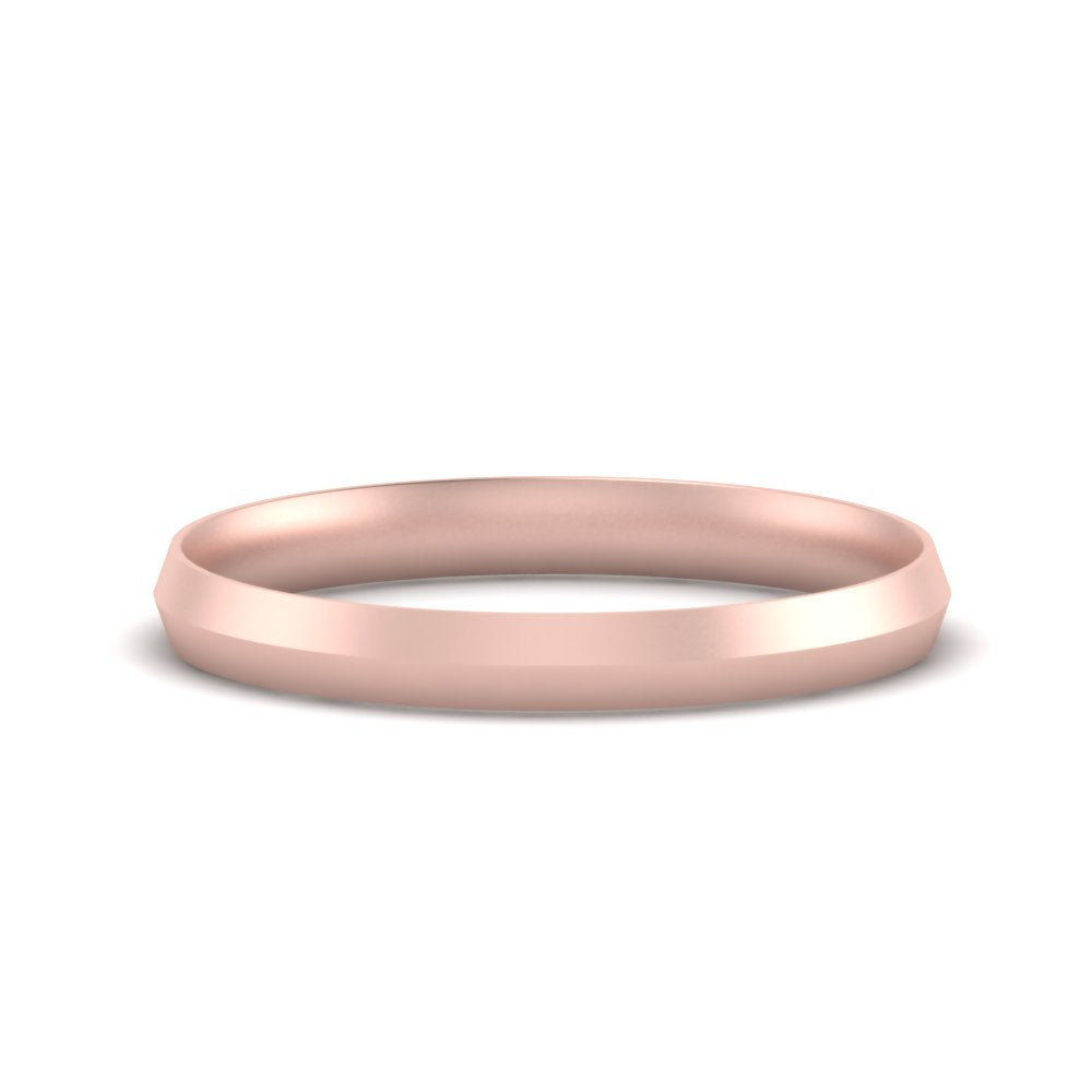 Comfort Fit Knife Edge Mens Band