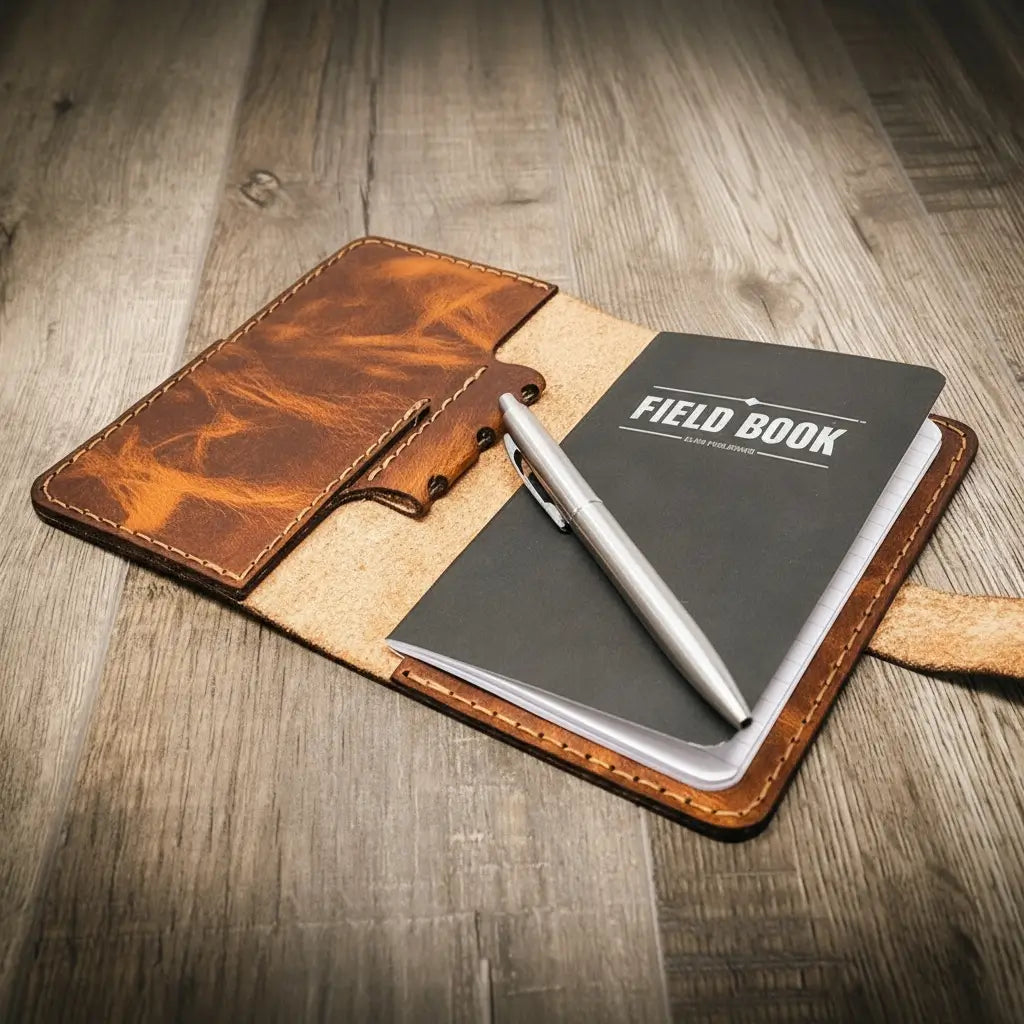 Leather Field Notes Cover - Chestnut Brown