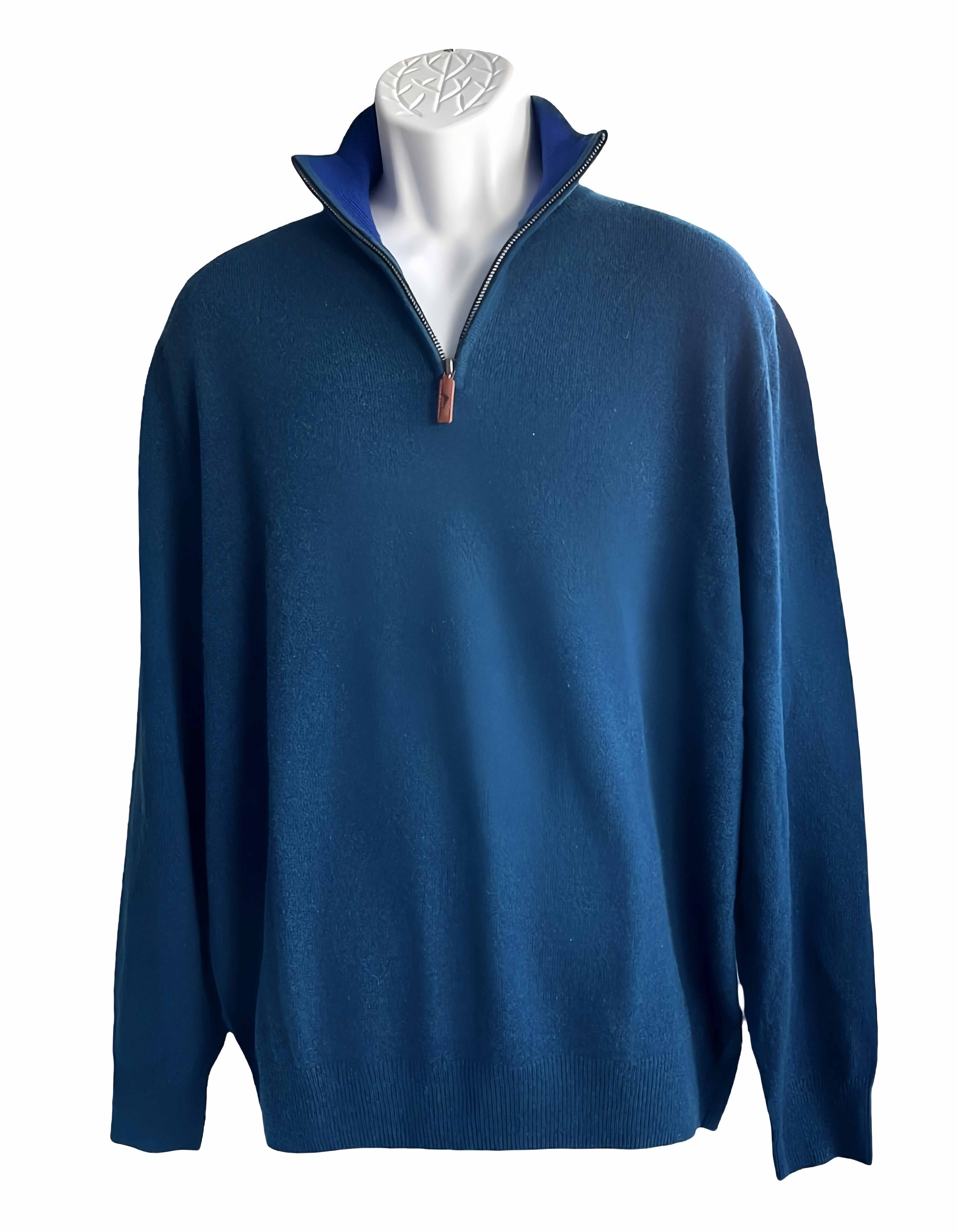 Men's Cashmere Quarter Zip Sweater #4103