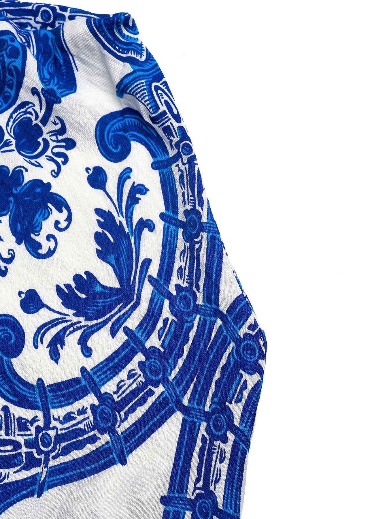Printed Halter Neck Maxi Dress