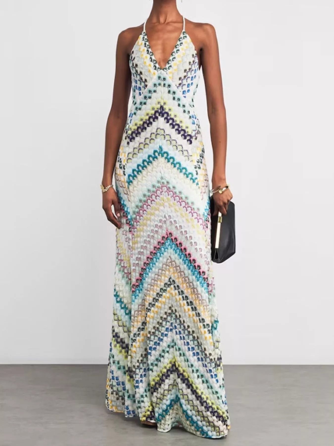 Backless Spaghetti Strap Maxi Dress