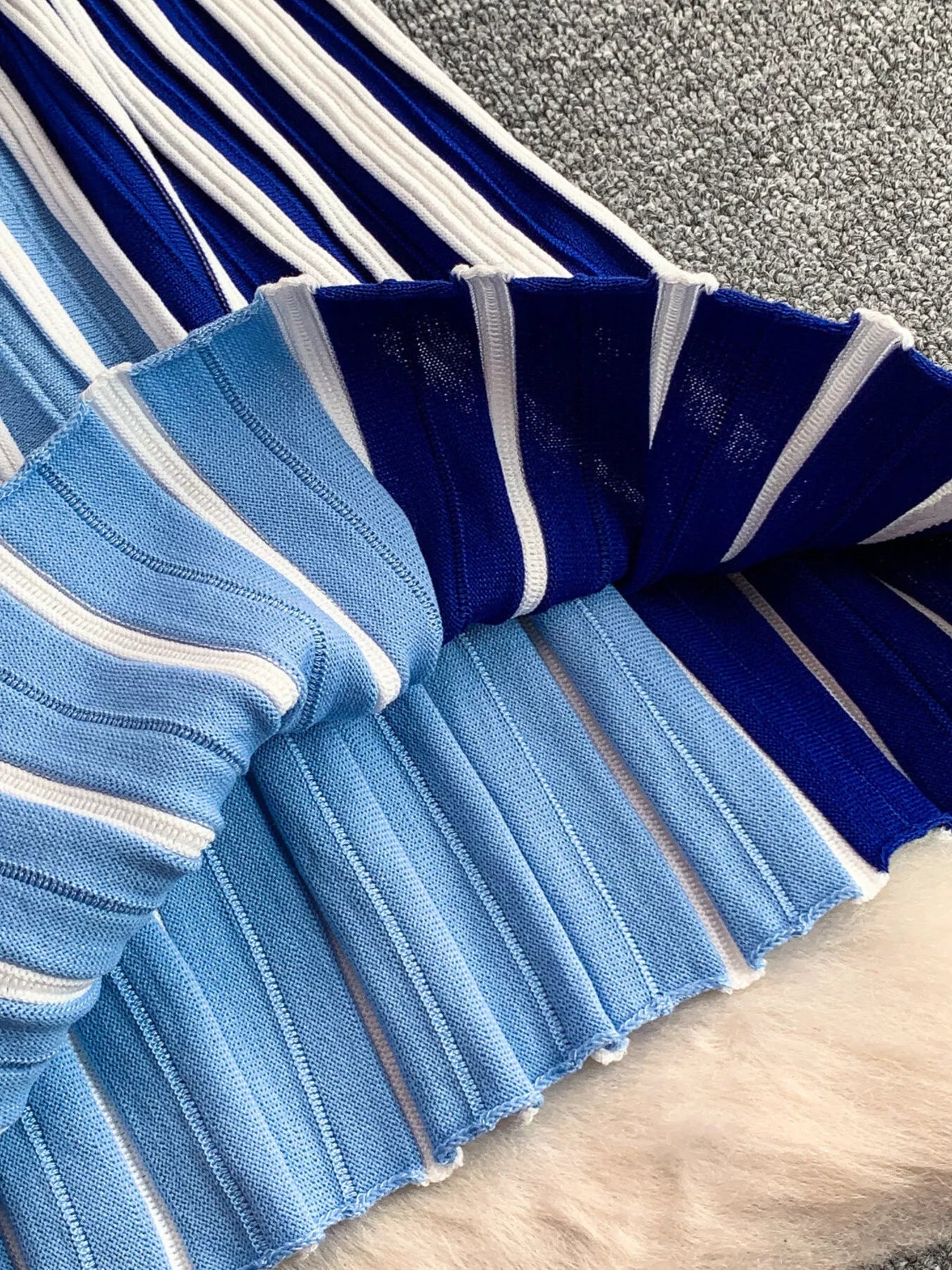 Striped Sleeveless Midi Dress