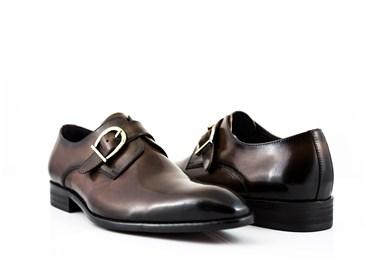 Carrucci Calfskin Monkstrap - Chestnut