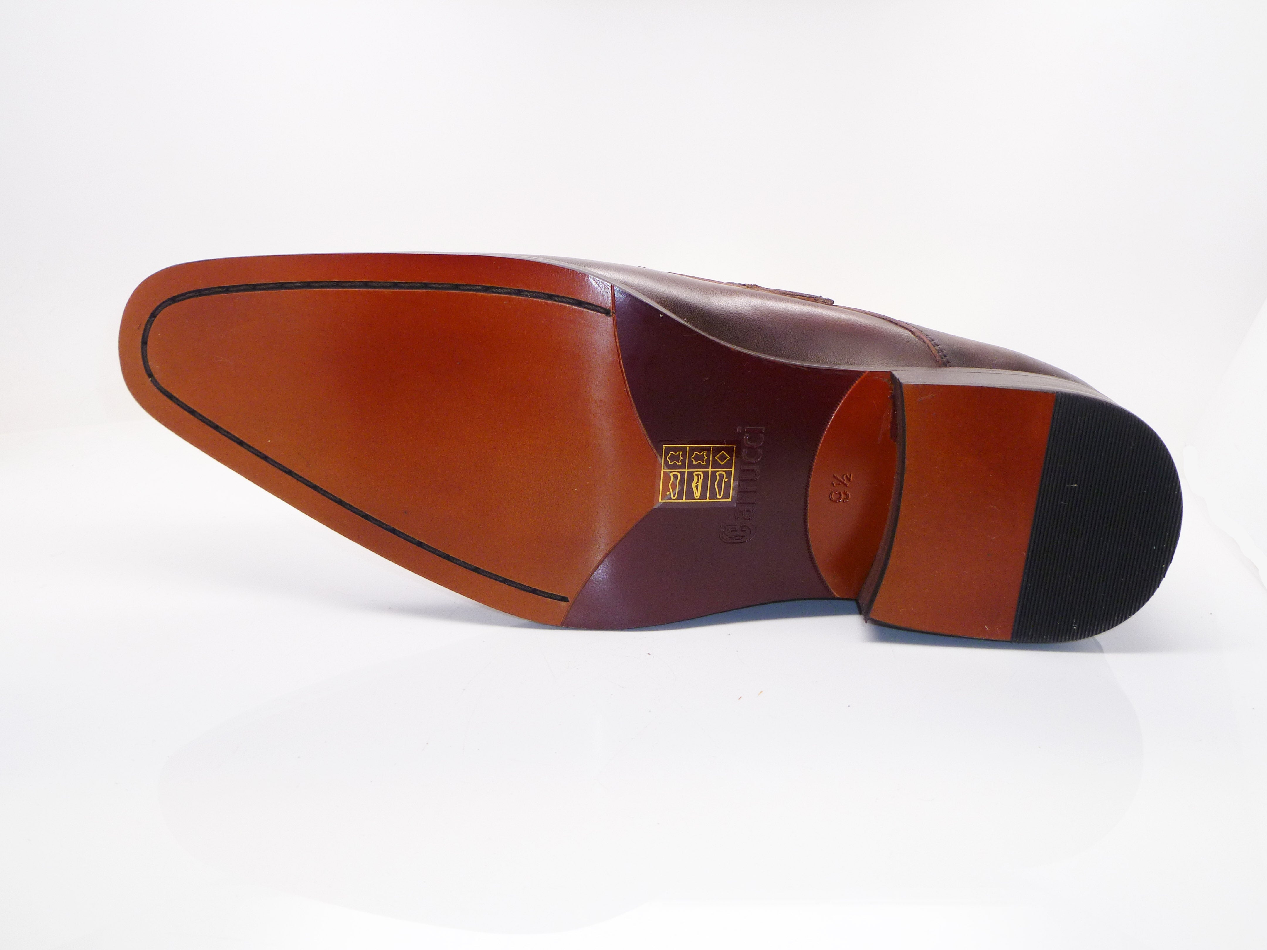 Carrucci Calfskin Monkstrap - Chestnut