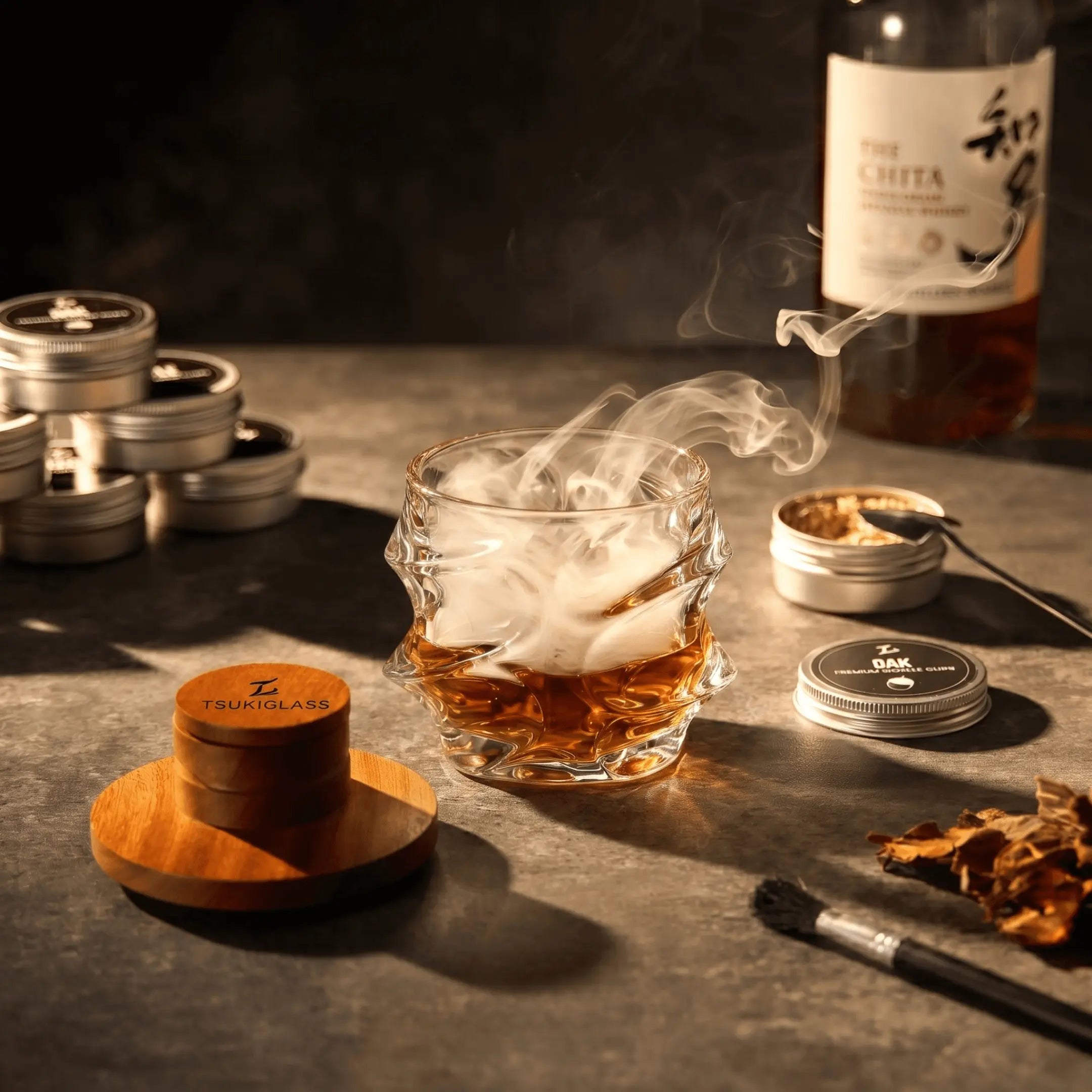 Tsuki Smoker Kit For Whisky & Cocktail (Storm Bundle)