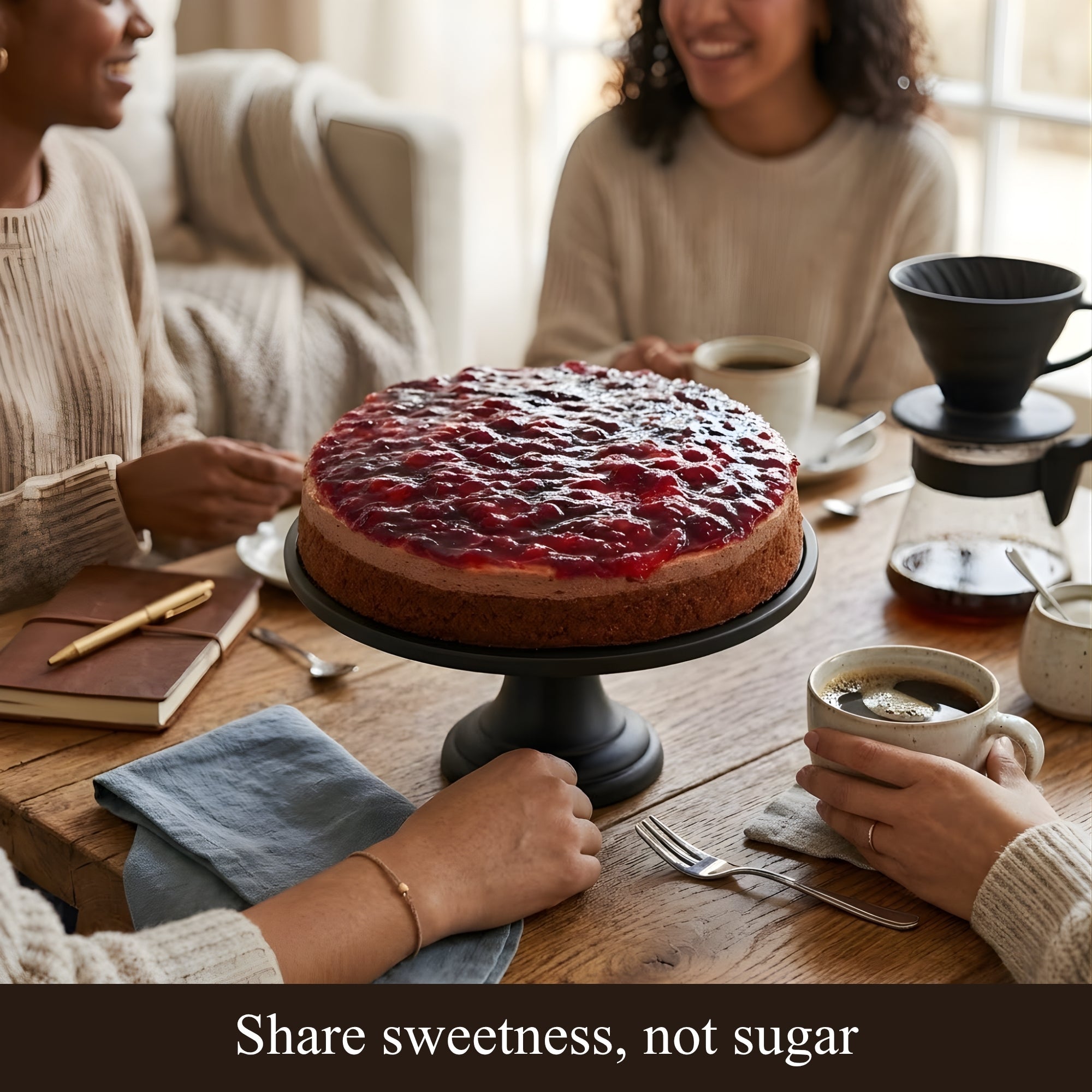 Andy Anand Sugar-Free Chocolate Wildberry Mousse Cake, 3 lb – Keto & Diabetic-Friendly, Freshly Baked, No Preservatives, Birthday Gift Box