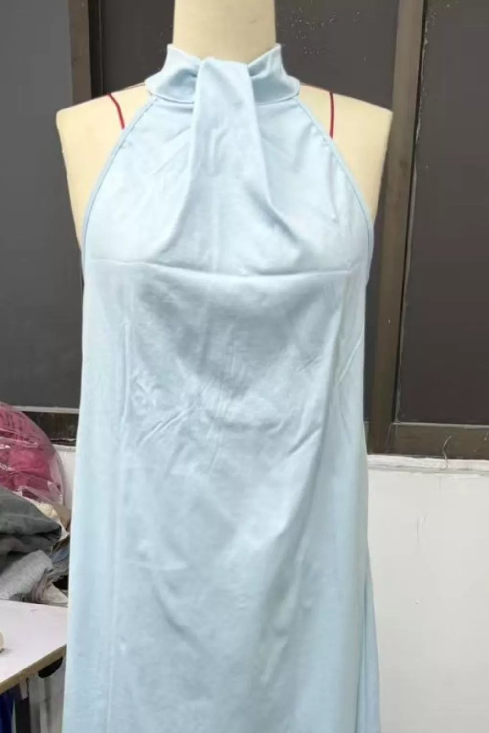 Halter Neck Sleeveless Maxi Dress