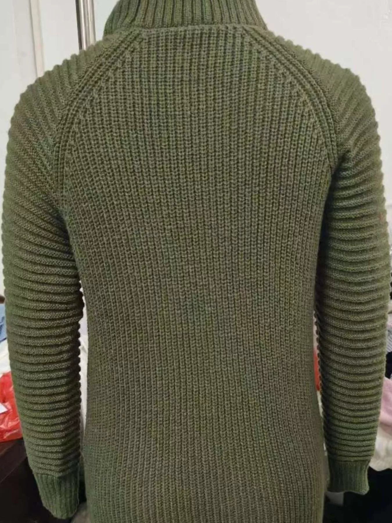 Full Size Turtleneck Raglan Sleeve Sweater Dress Plus Size