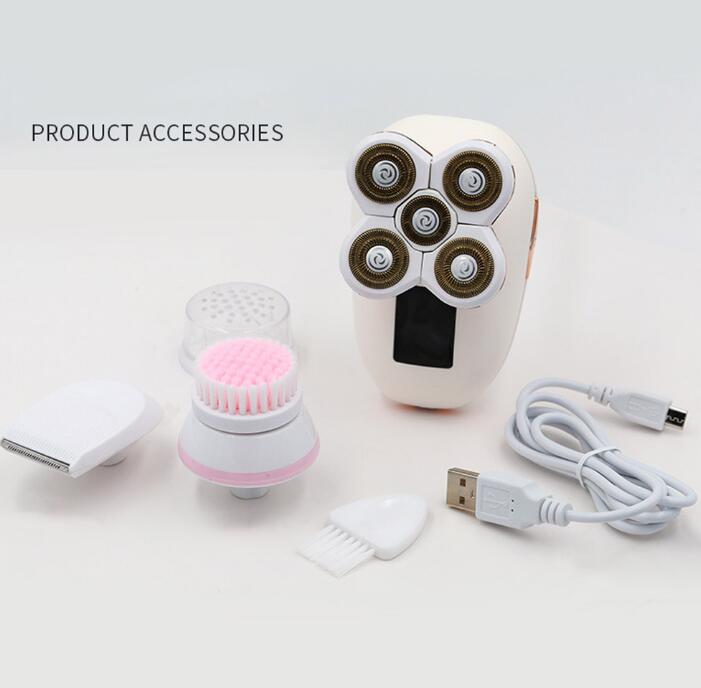 5 in 1 Ladies Shaver Electric Shaver Five Head Floating Hair Removal Apparatus Hair Removal Apparatus - Overture Gifts