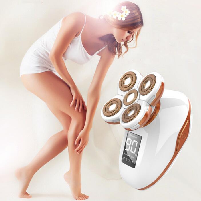 5 in 1 Ladies Shaver Electric Shaver Five Head Floating Hair Removal Apparatus Hair Removal Apparatus - Overture Gifts