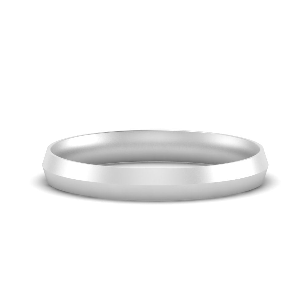 Comfort Fit Knife Edge Mens Band