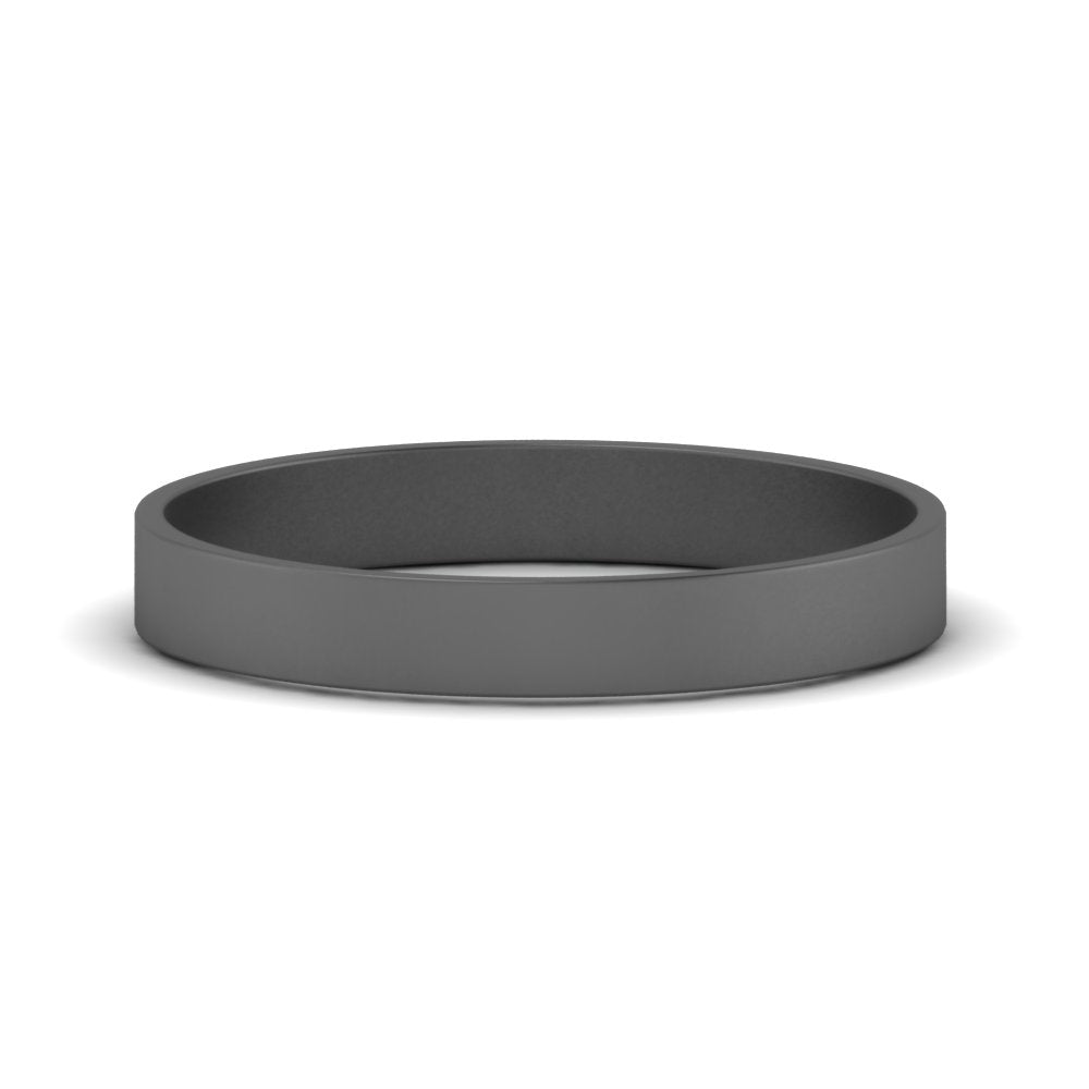5 mm Flat Gold Wedding Band