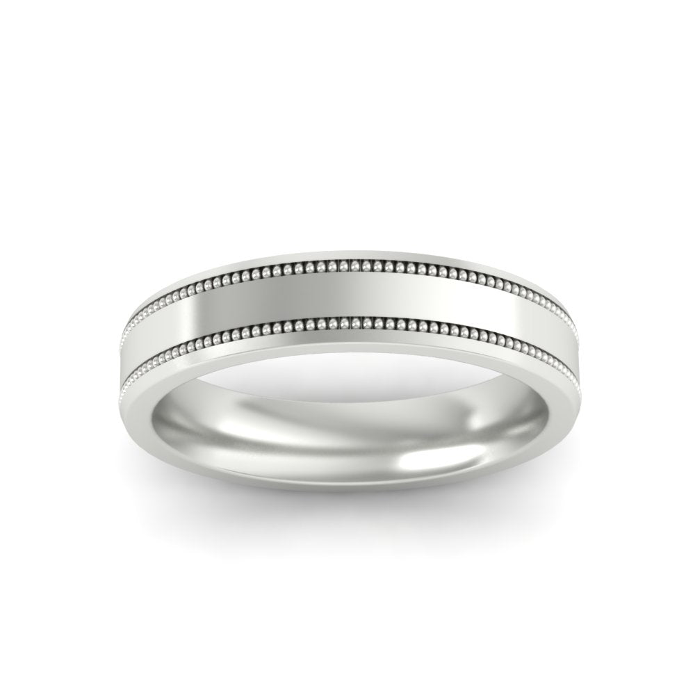 Mens Band Double Milgrain