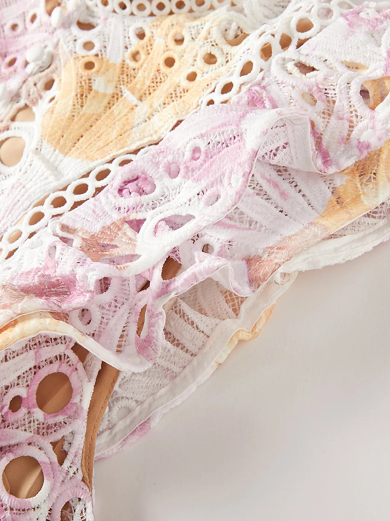 Floral Lace Detail Maxi Dress