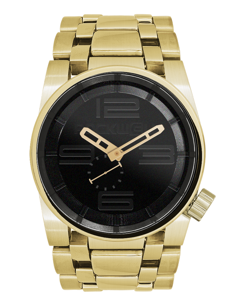 Rockwell 50mm Murdered-Dial Edition — 18K Gold & Black