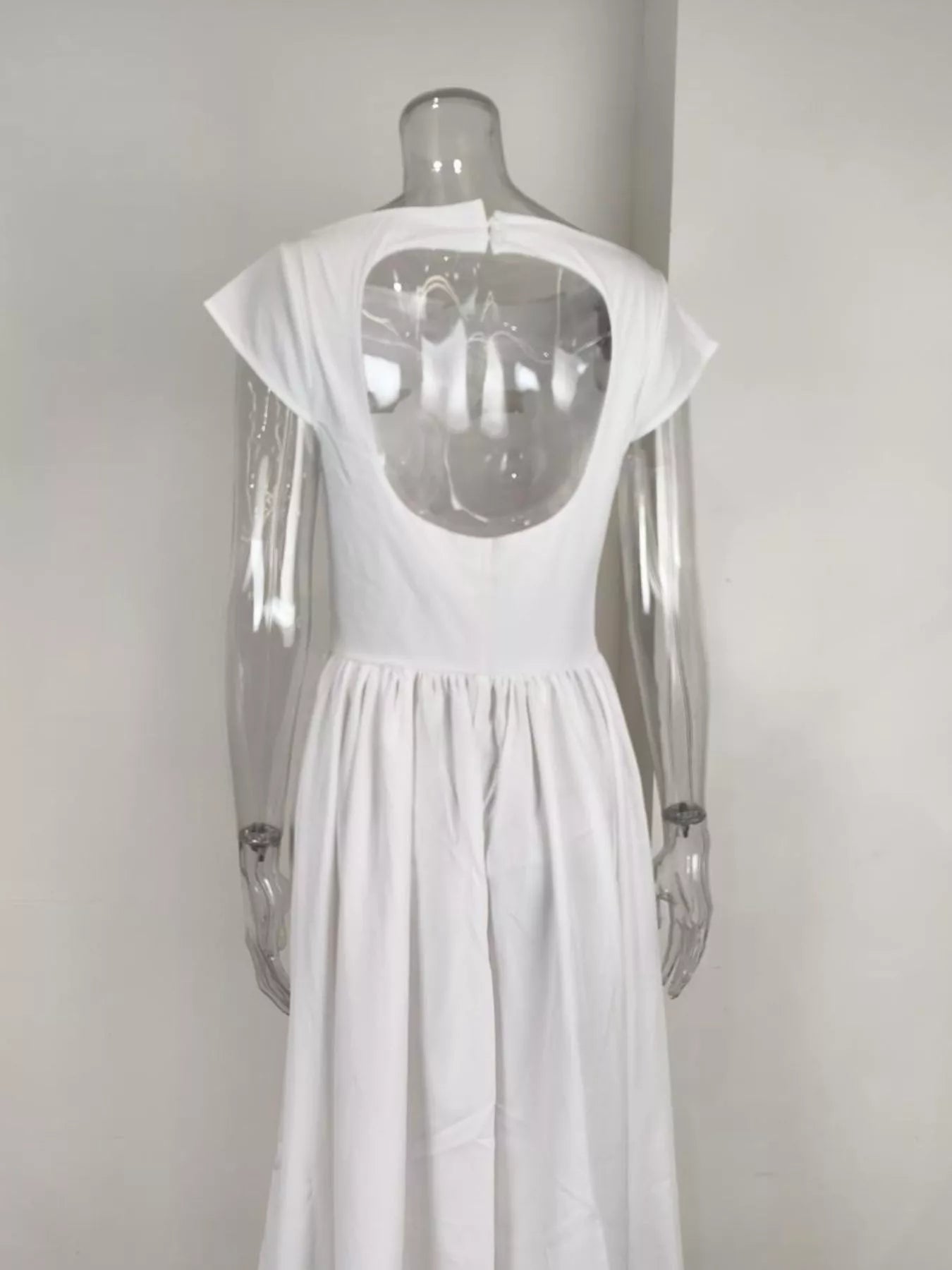 Cap Sleeve A-Line Midi Dress
