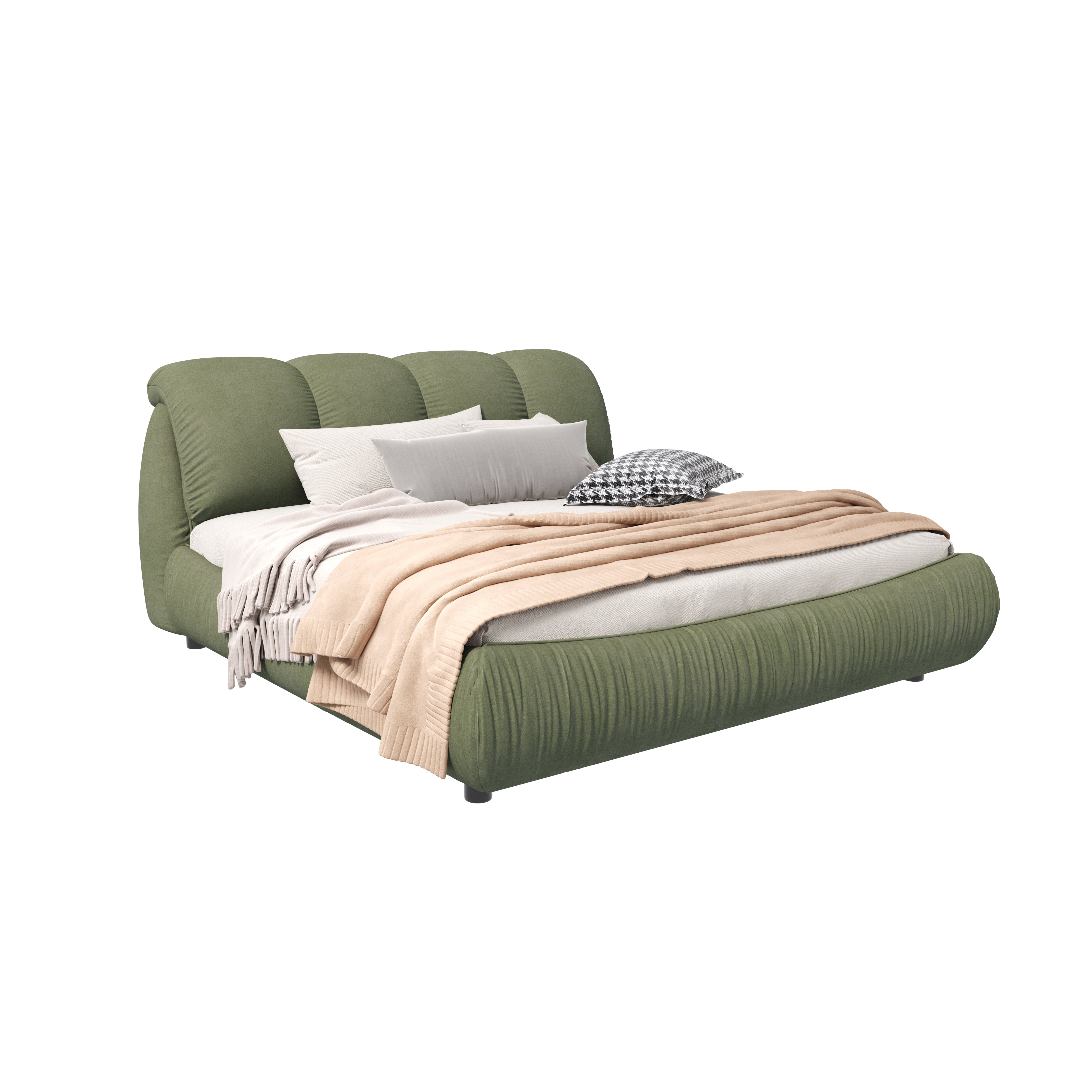 King Size Luxury Upholstered Platform Bed