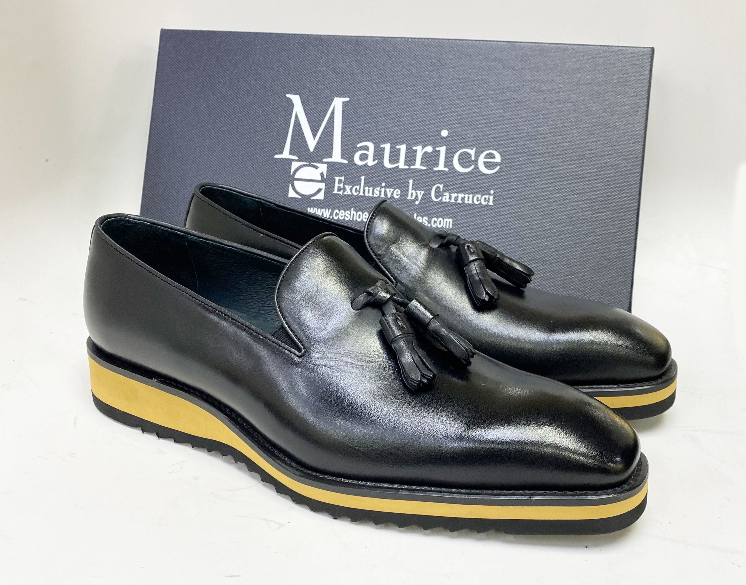Maurice Calfskin Tasseled Loafer - Black