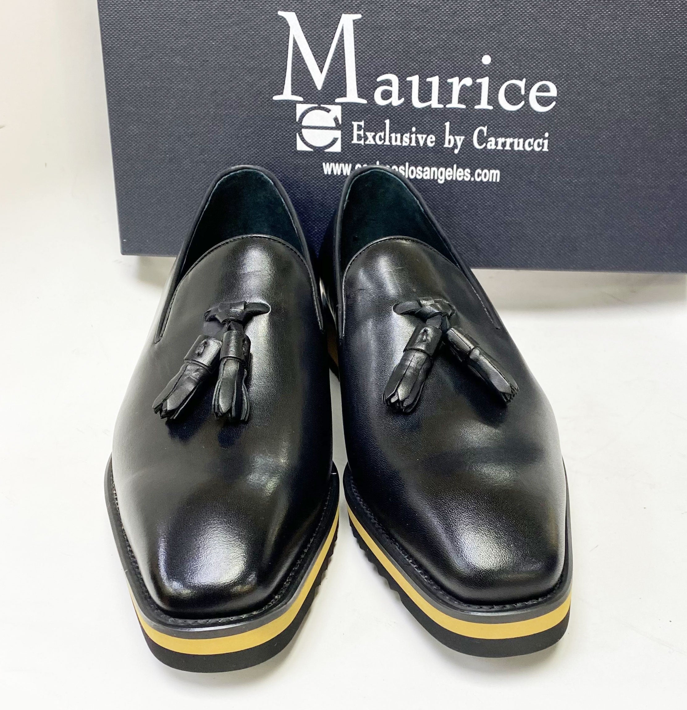 Maurice Calfskin Tasseled Loafer - Black