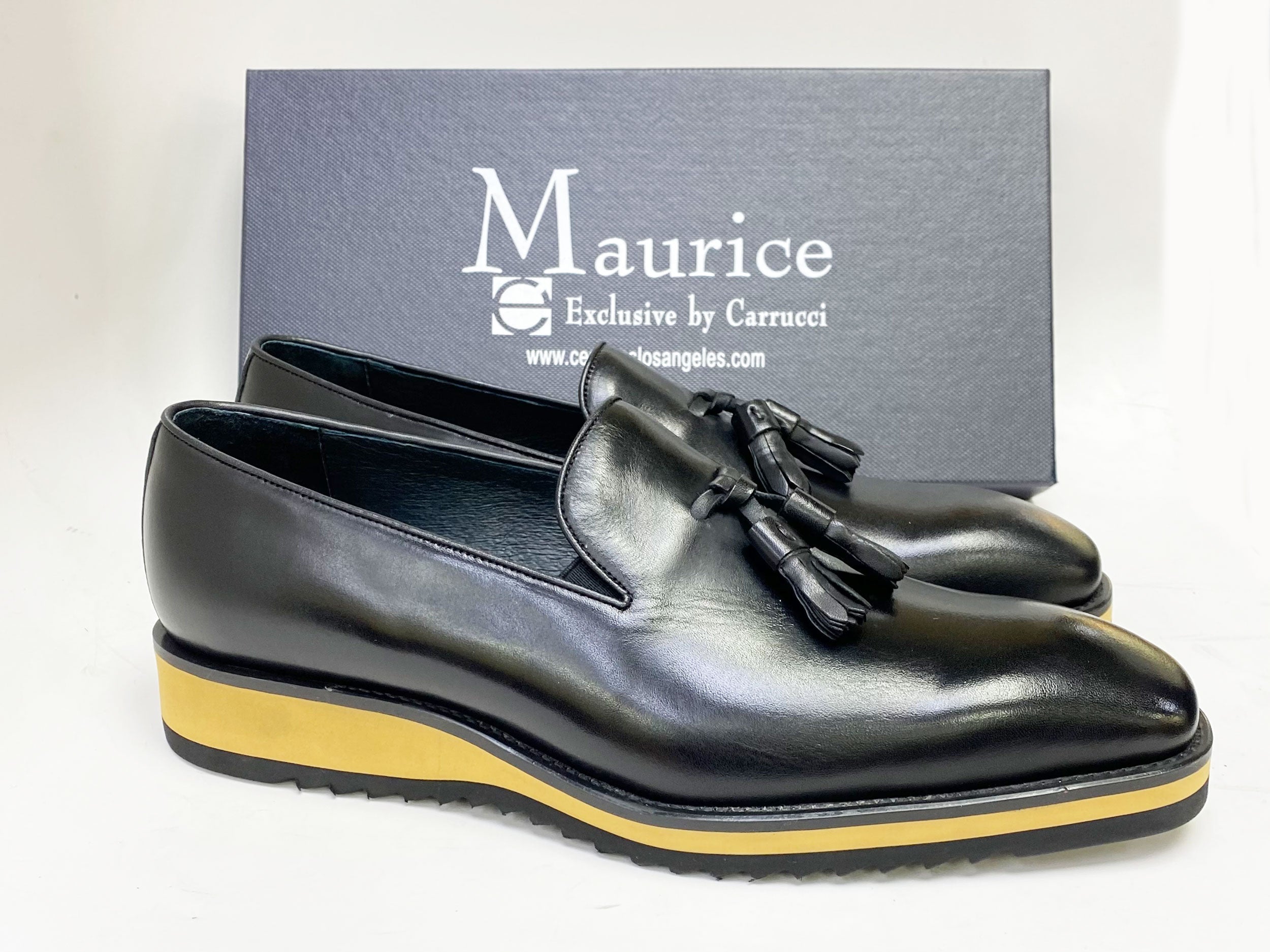 Maurice Calfskin Tasseled Loafer - Black