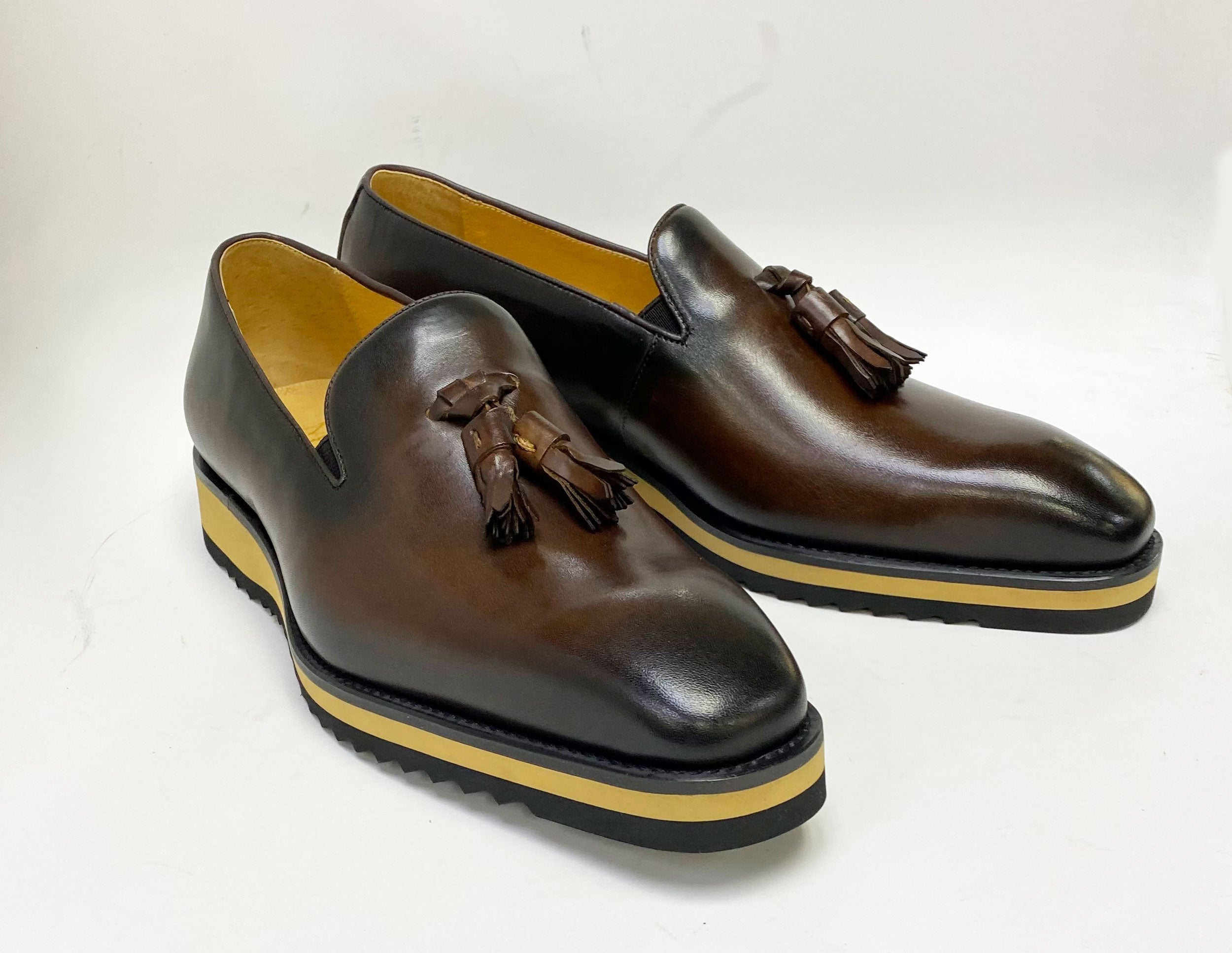 Maurice Calfskin Tasseled Loafer - Chestnut