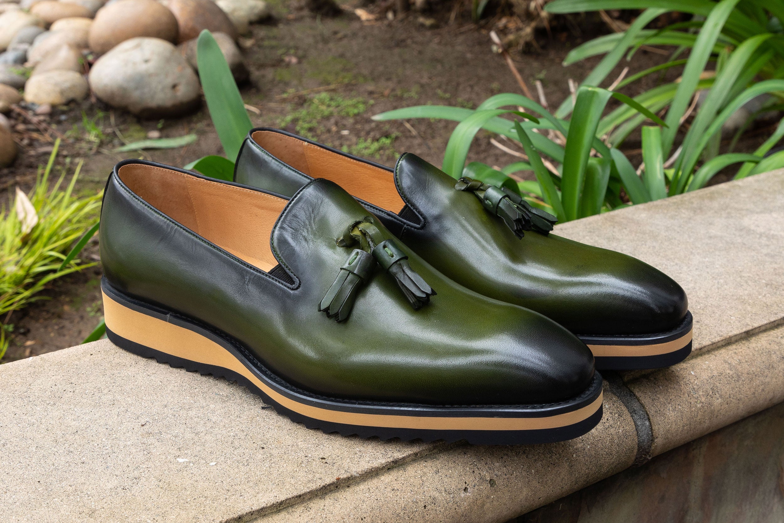 Maurice Calfskin Loafer - Olive