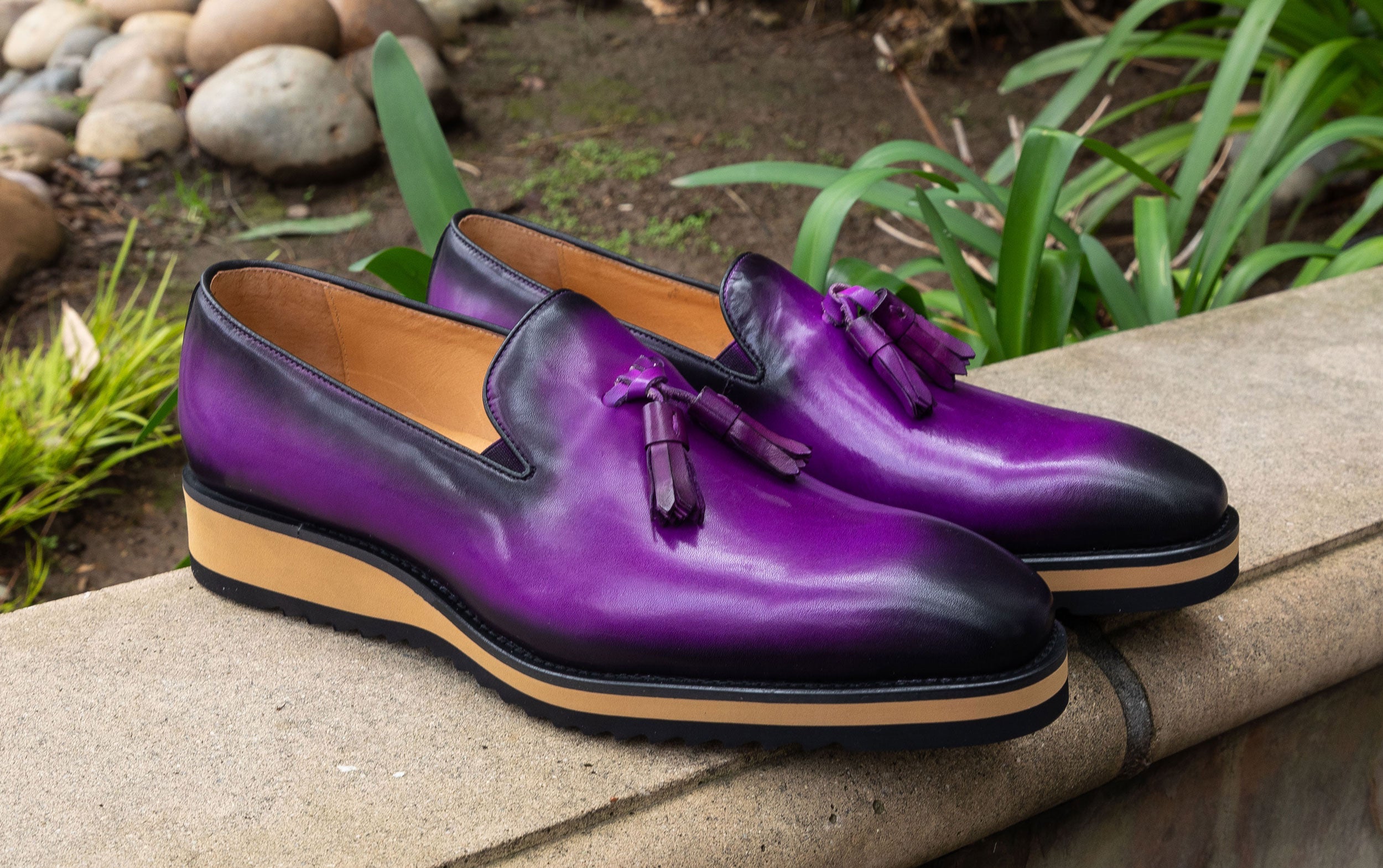 Maurice Calfskin Loafer - Purple