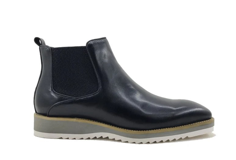 Carrucci Calfskin Boot - Black