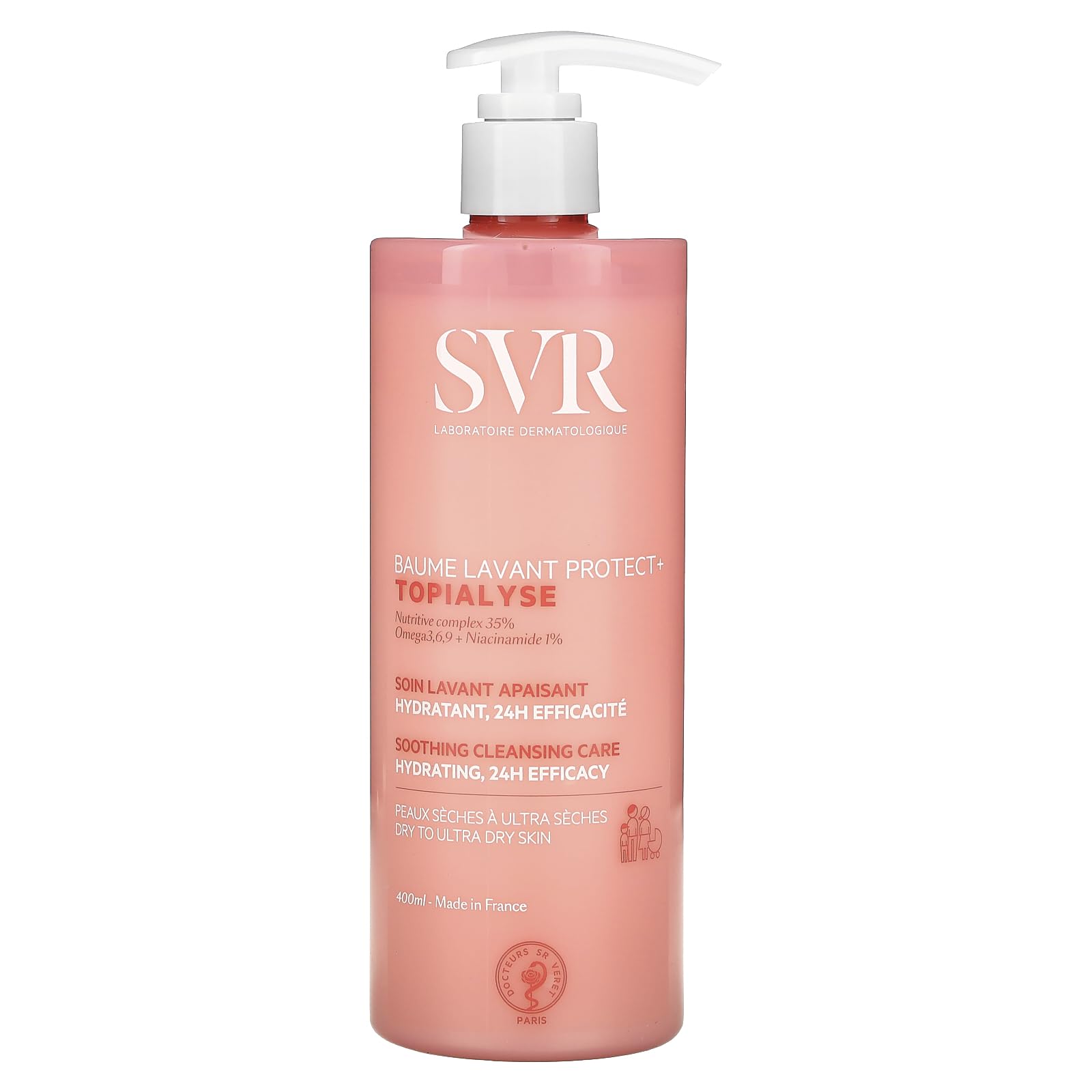 Svr Topialyse Huile Lavante 1L - Lavender Scented Cleansing Oil for Sensitive Skin, Natural Skincare