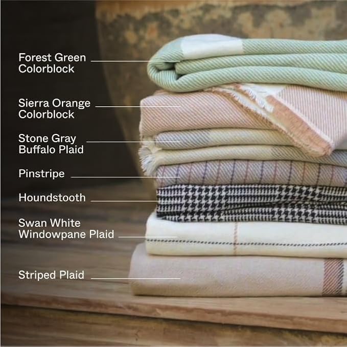 Outer Bug Shield Outdoor Throw Blanket w/Insect Shield Repellent Gear Technology- Lightweight Insect-Repellent Outdoor Blanket, Camping Picnic & Beach Blanket, Striped Plaid, 60” x 80”