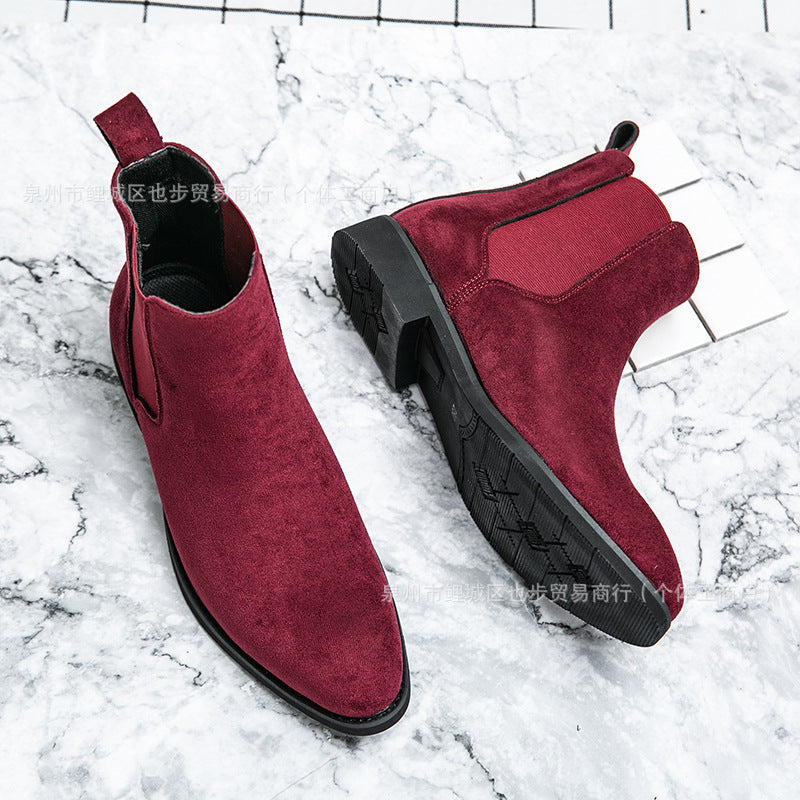 Plus-size Formal Casual Shoes High-top Leather Shoes European And American-style Ankle Boots