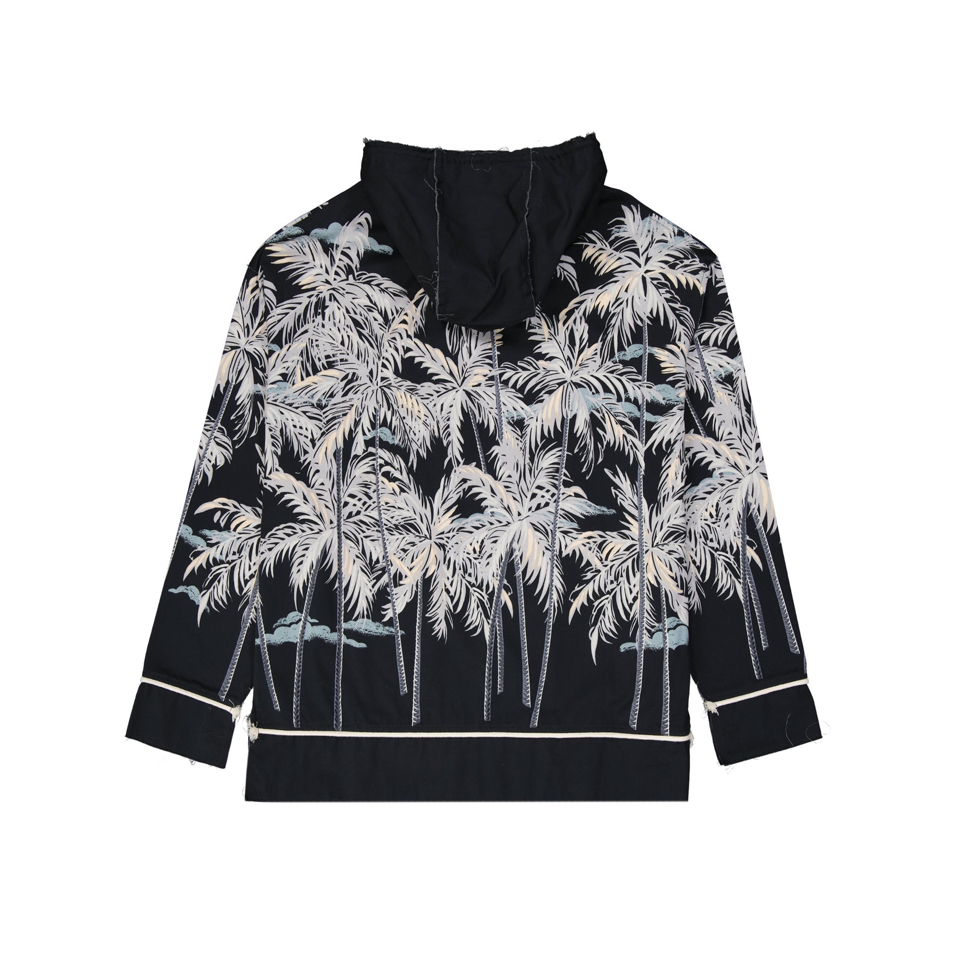 Palm Angels Hooded Printed Shirt Men