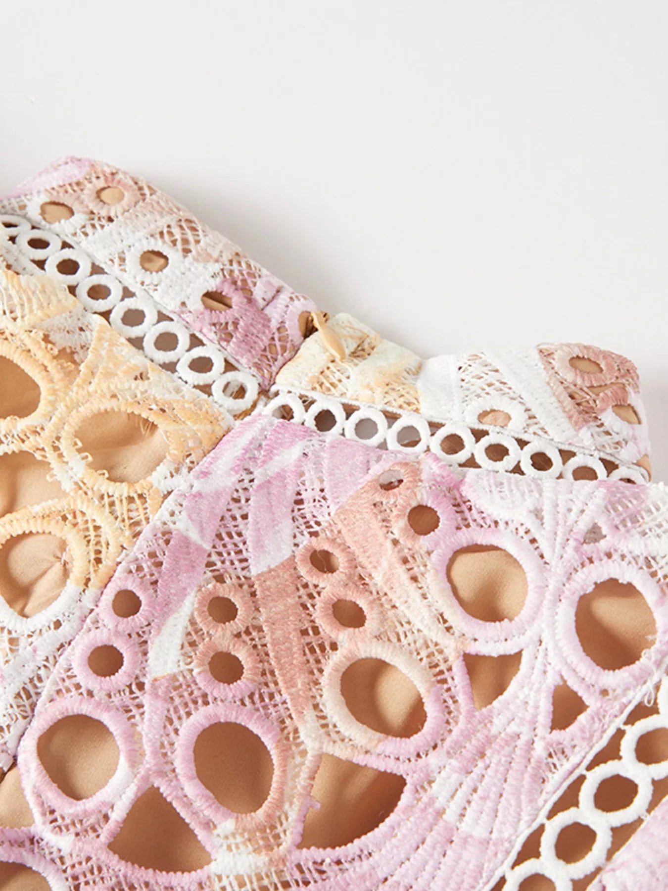 Floral Lace Detail Maxi Dress
