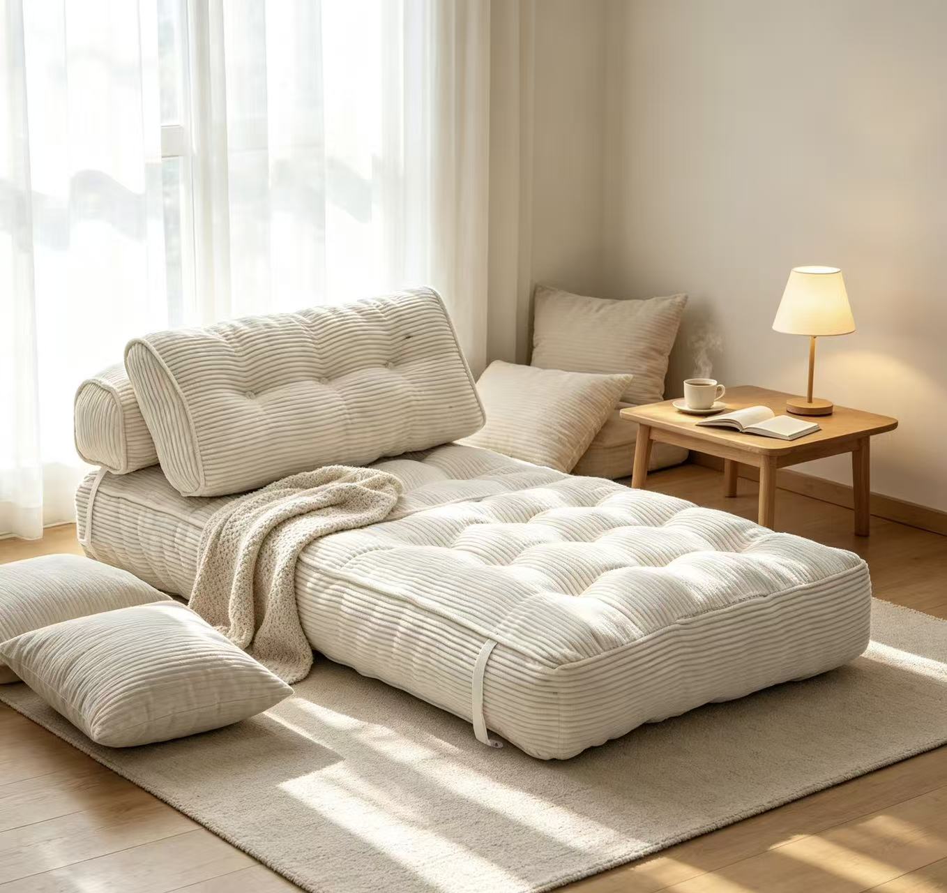 Folding Sofa Bed - Convertible Sleeper Chair with Pillow