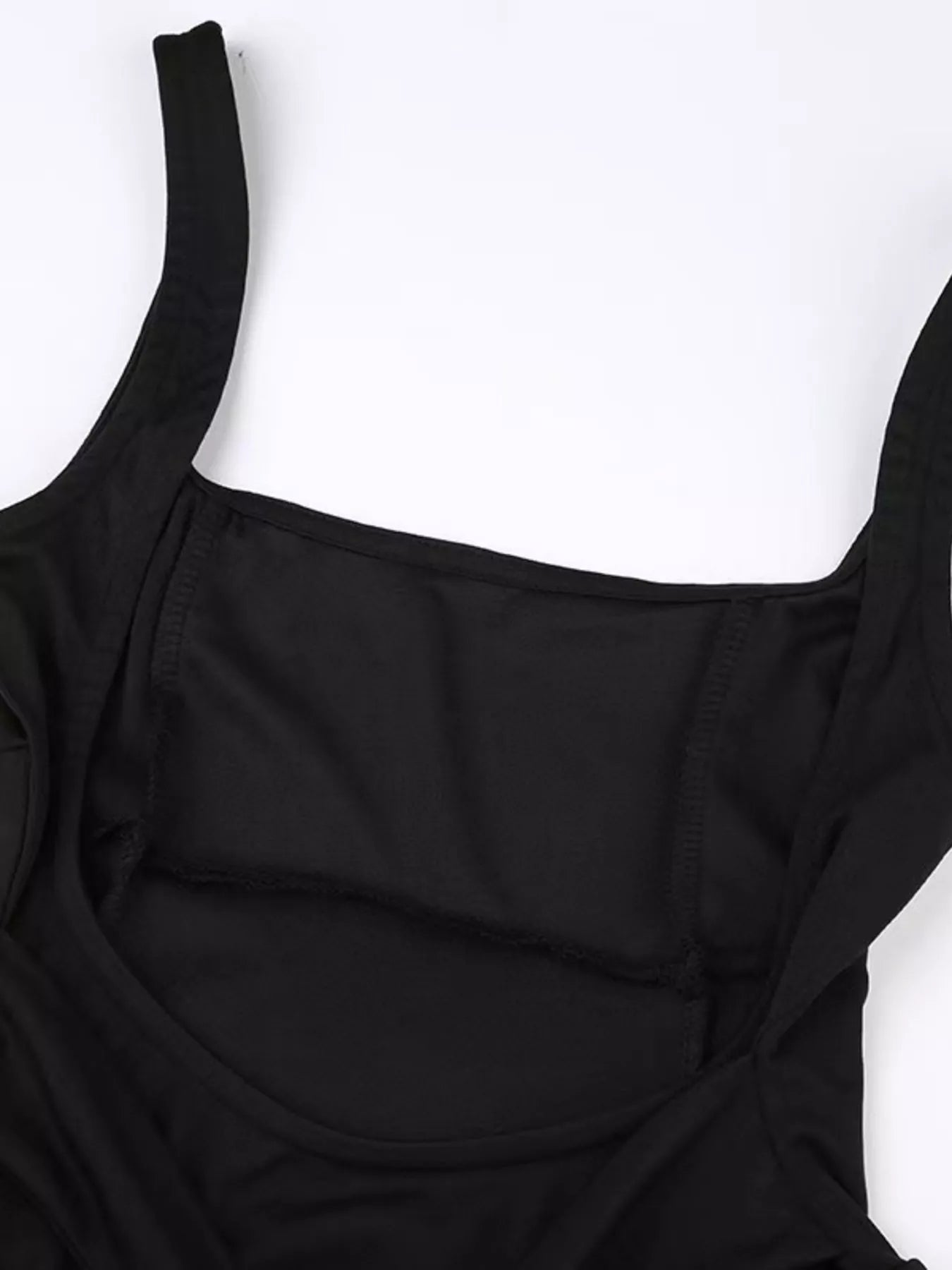Backless Square Neck Mini Dress