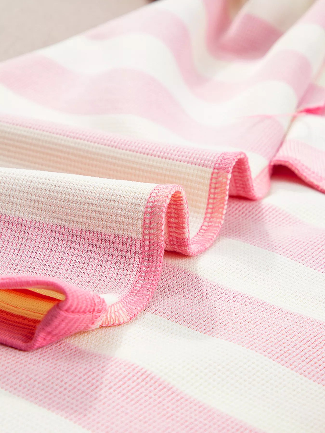 Stripe Cap Sleeve Pocketed Shift Dress