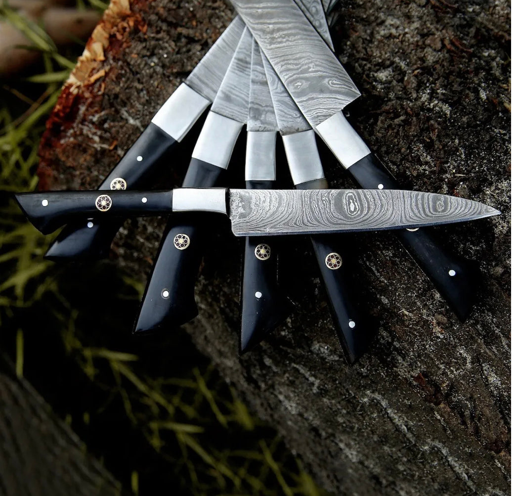 Here’s a fresh, seasonal rewrite with trending culinary keywords, SEO focus, and updated flow: 🔪 Product Title: Knife Sets for Kitchen – 13" Handmade Damascus Steel Chef Knife with Epoxy Resin Handle & Leather Sheath