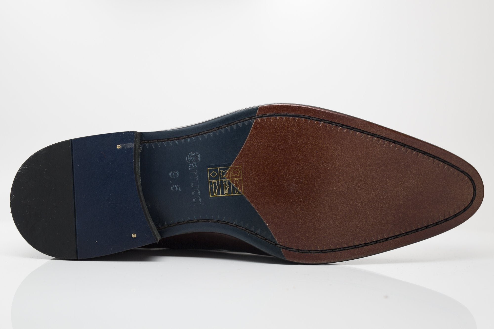 Ugo Vasare Burnished Calfskin Oxford - Black