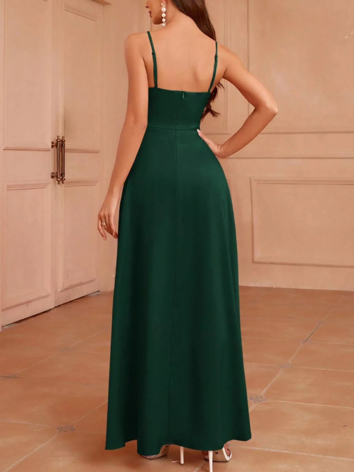 Slit Spaghetti Strap Maxi Dress