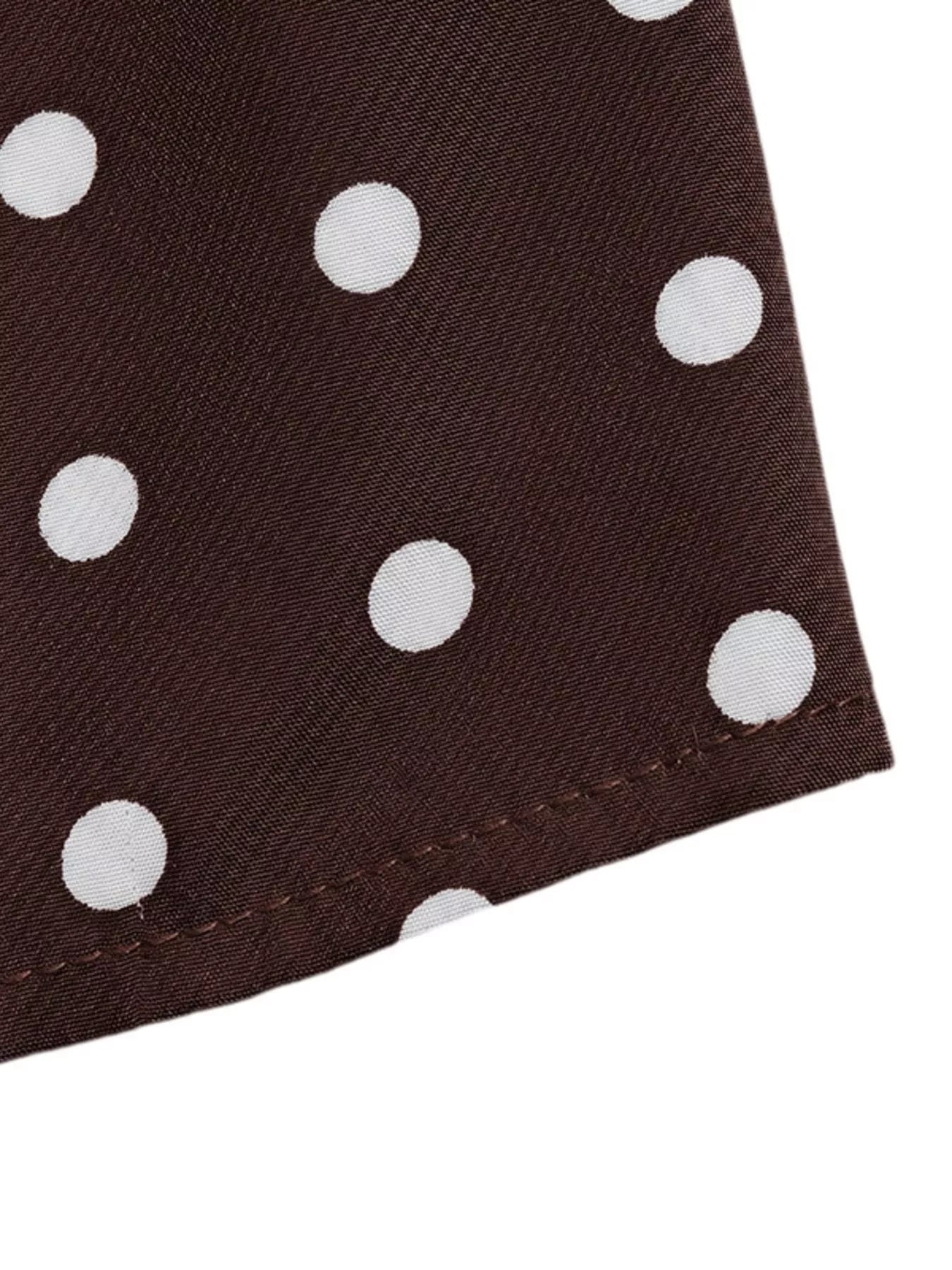 Polka Dot Halter Neck Mini Dress