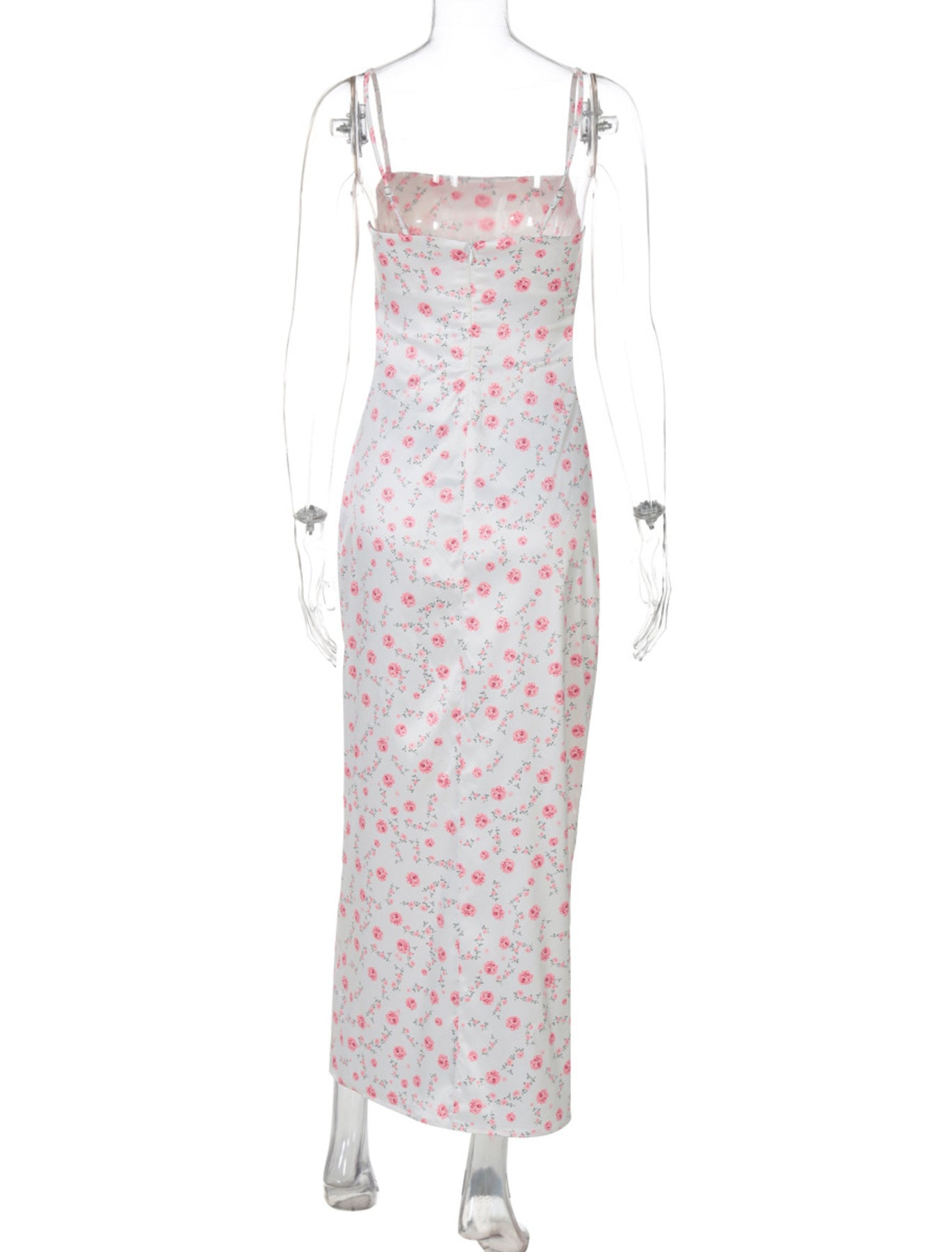Floral Print Spaghetti Strap Midi Dress