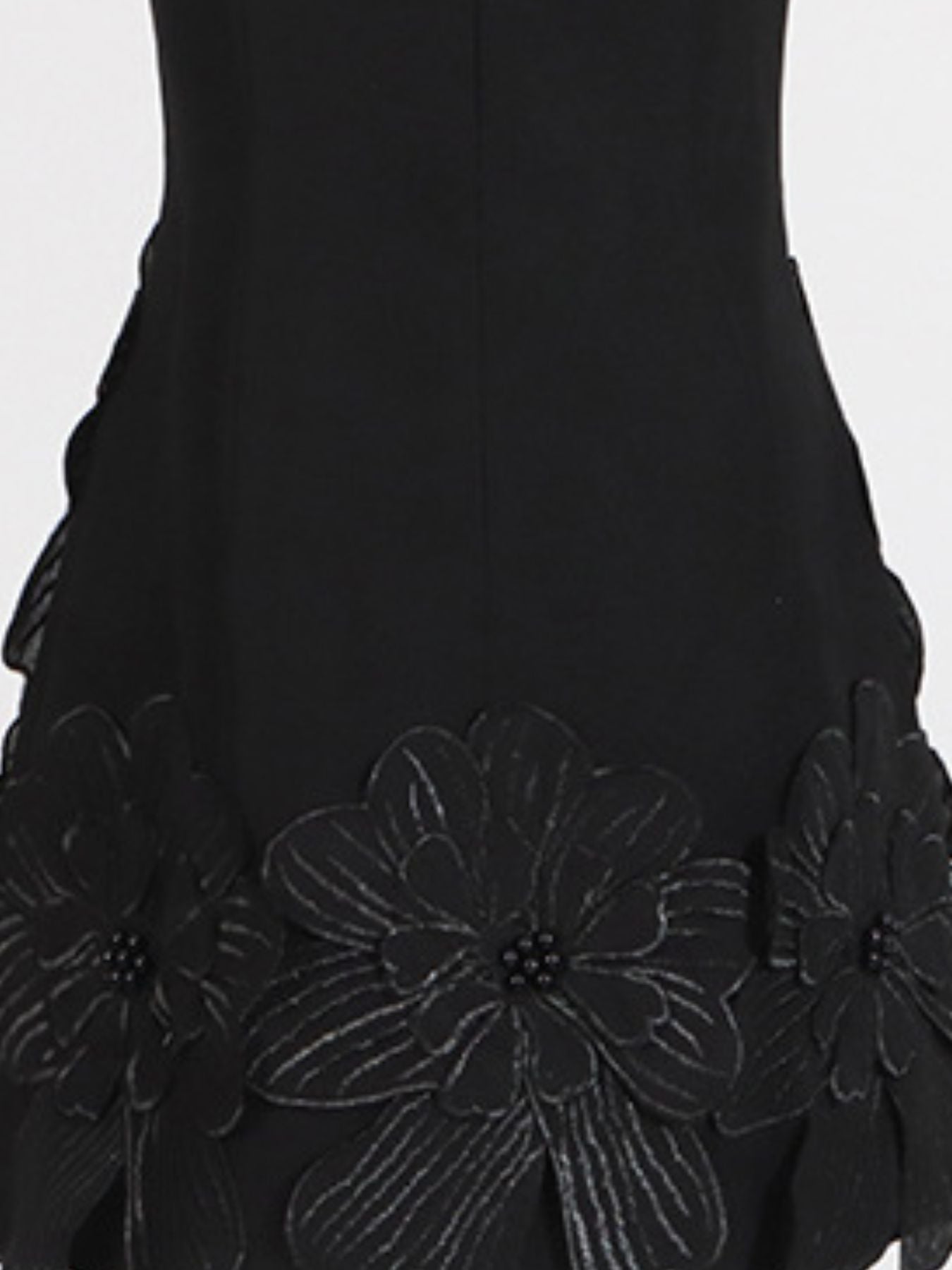 Flower Round Neck Sleeveless Dress