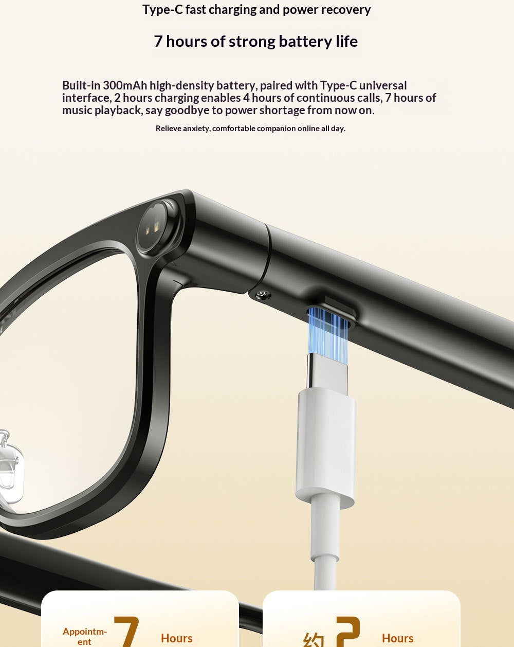 AI Smart Glasses, 1300 MP High Definition Camera, Anti Shake Shooting, Object Recognition Multi Functional Eyeglasses