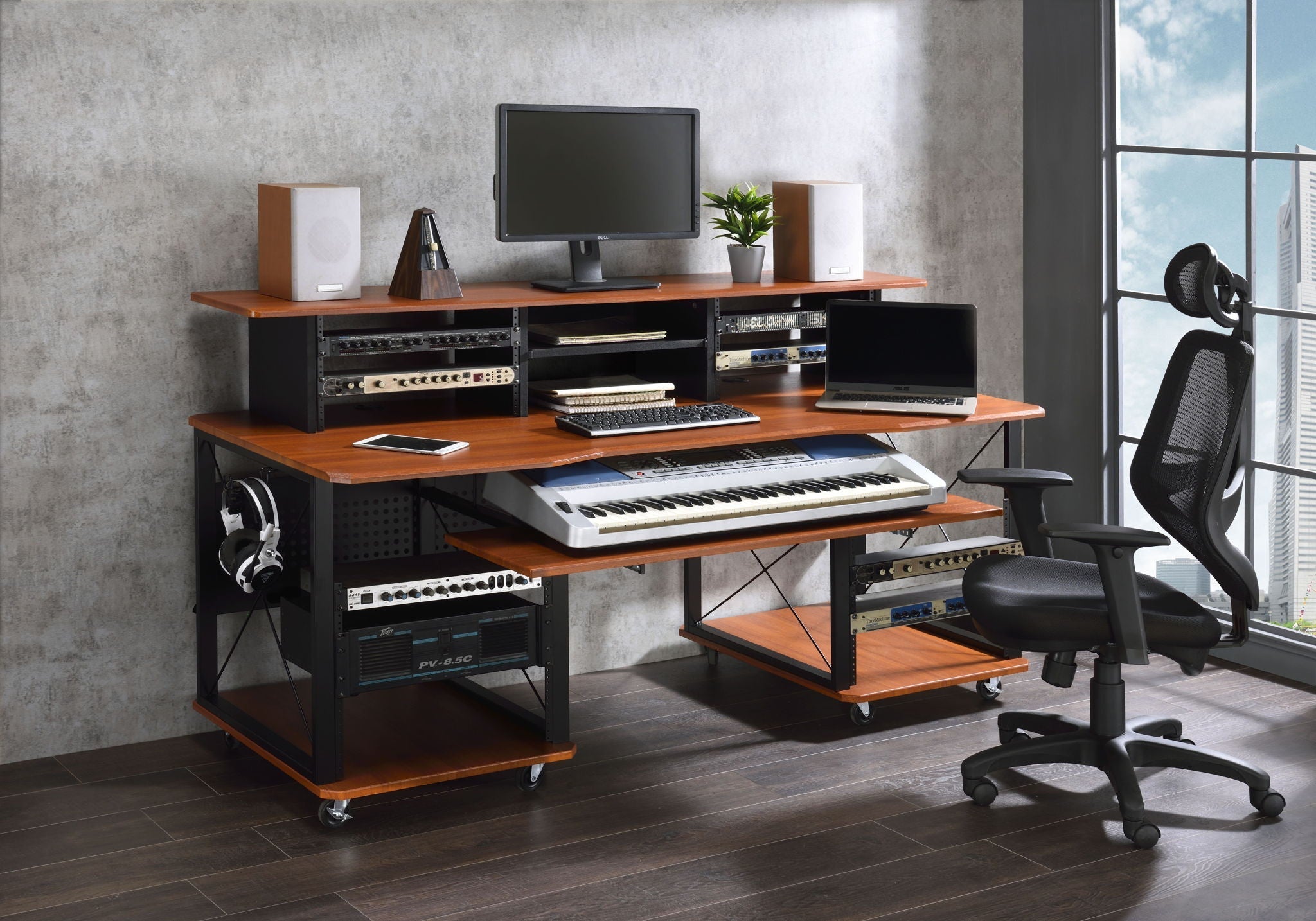 Megara Music Desk with Multiple Storage