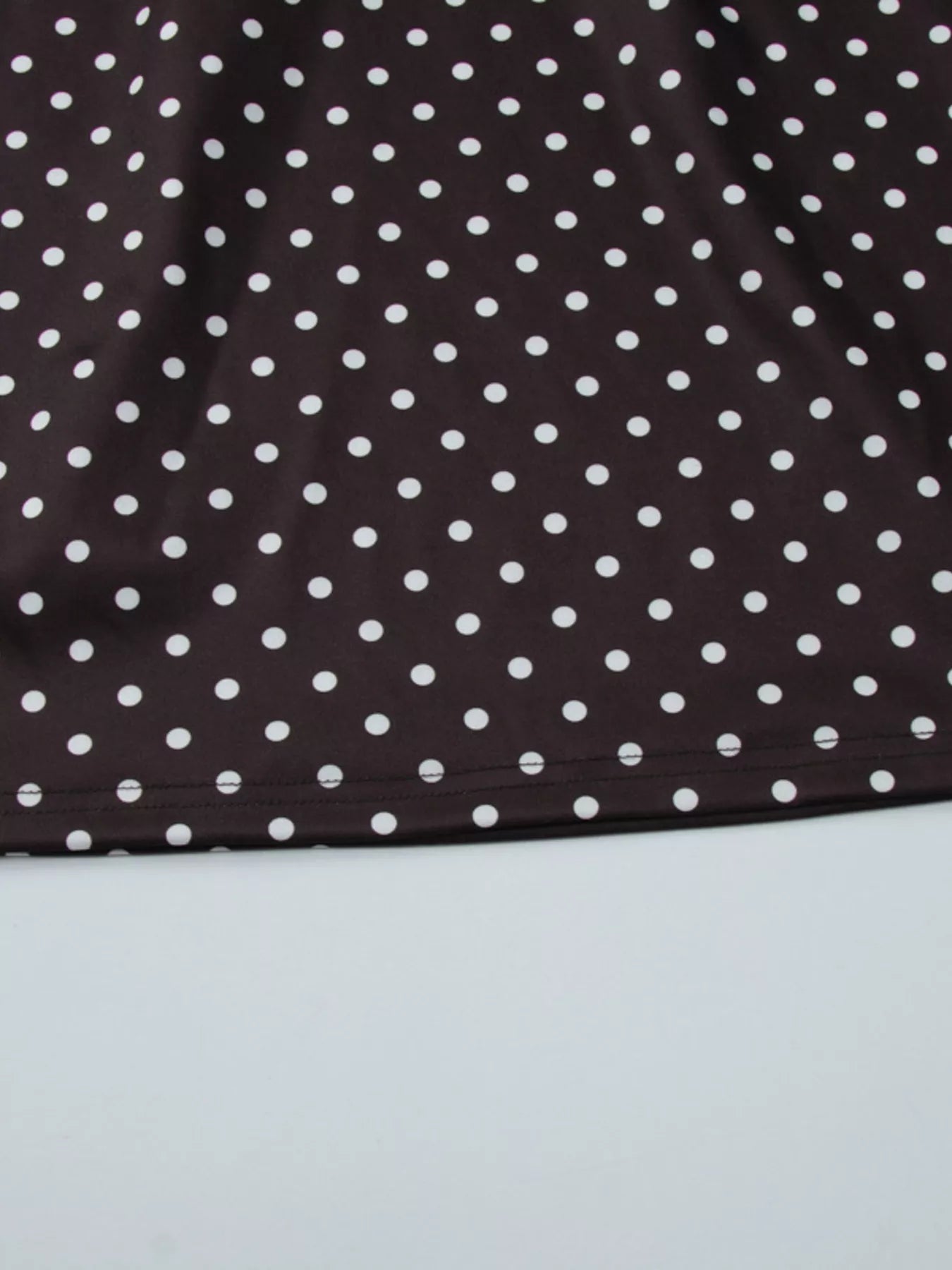 Polka Dot Cut-Out Front Mini Dress