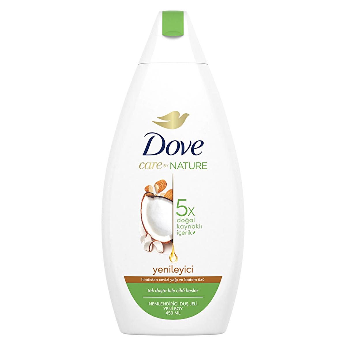 Dove Moisturizing Shower Gel with Coconut Oil & Almond Extract - Nourishing & Hydrating Body Wash, 15.22 fl oz