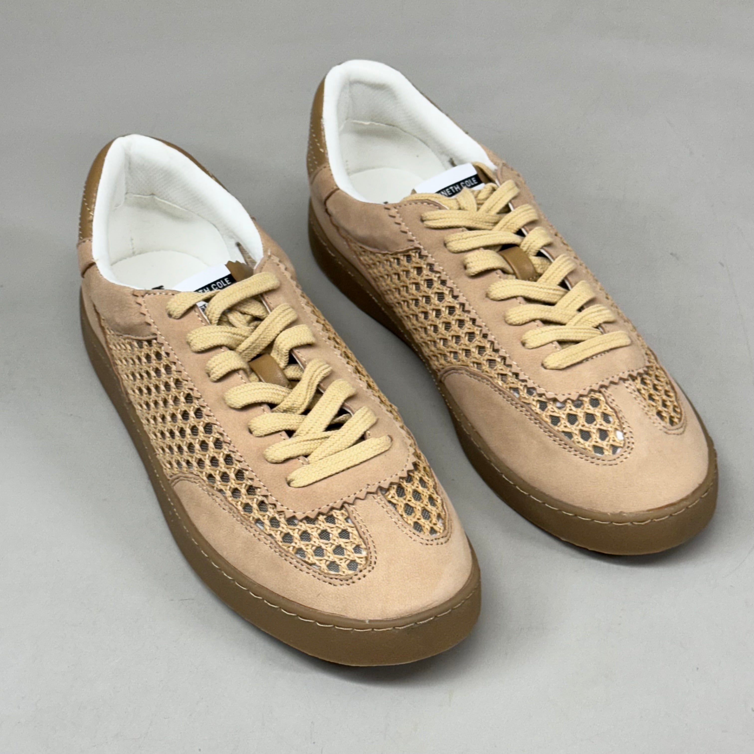 KENNETH COLE Sam Raffia Mesh Sneaker Women's Sz 11 Natural Mesh KL23SAM07