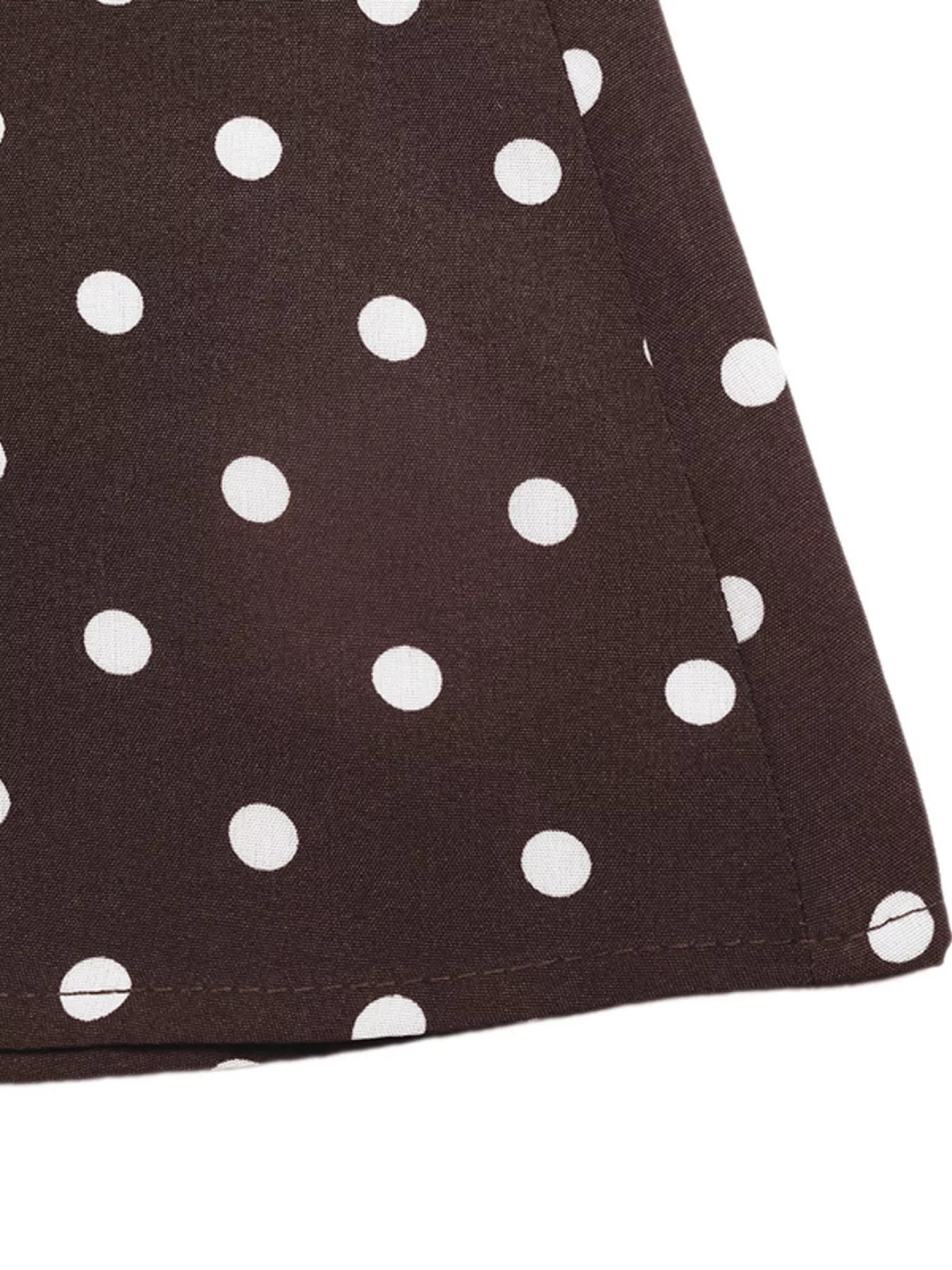 Polka Dot Sleeveless Maxi Dress