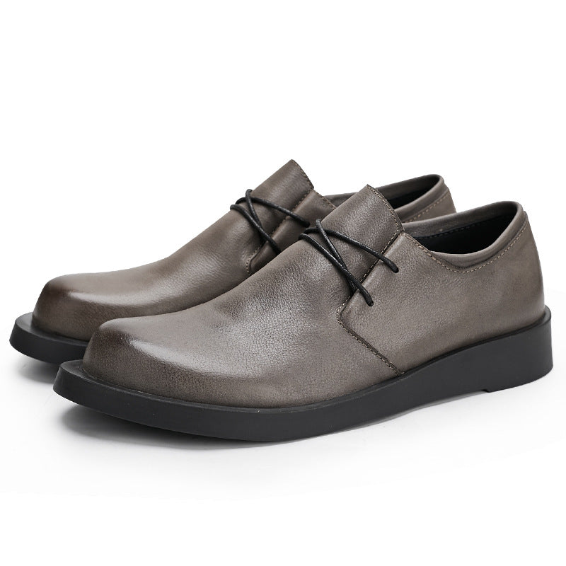 Mens Breathable Casual Leather Shoes